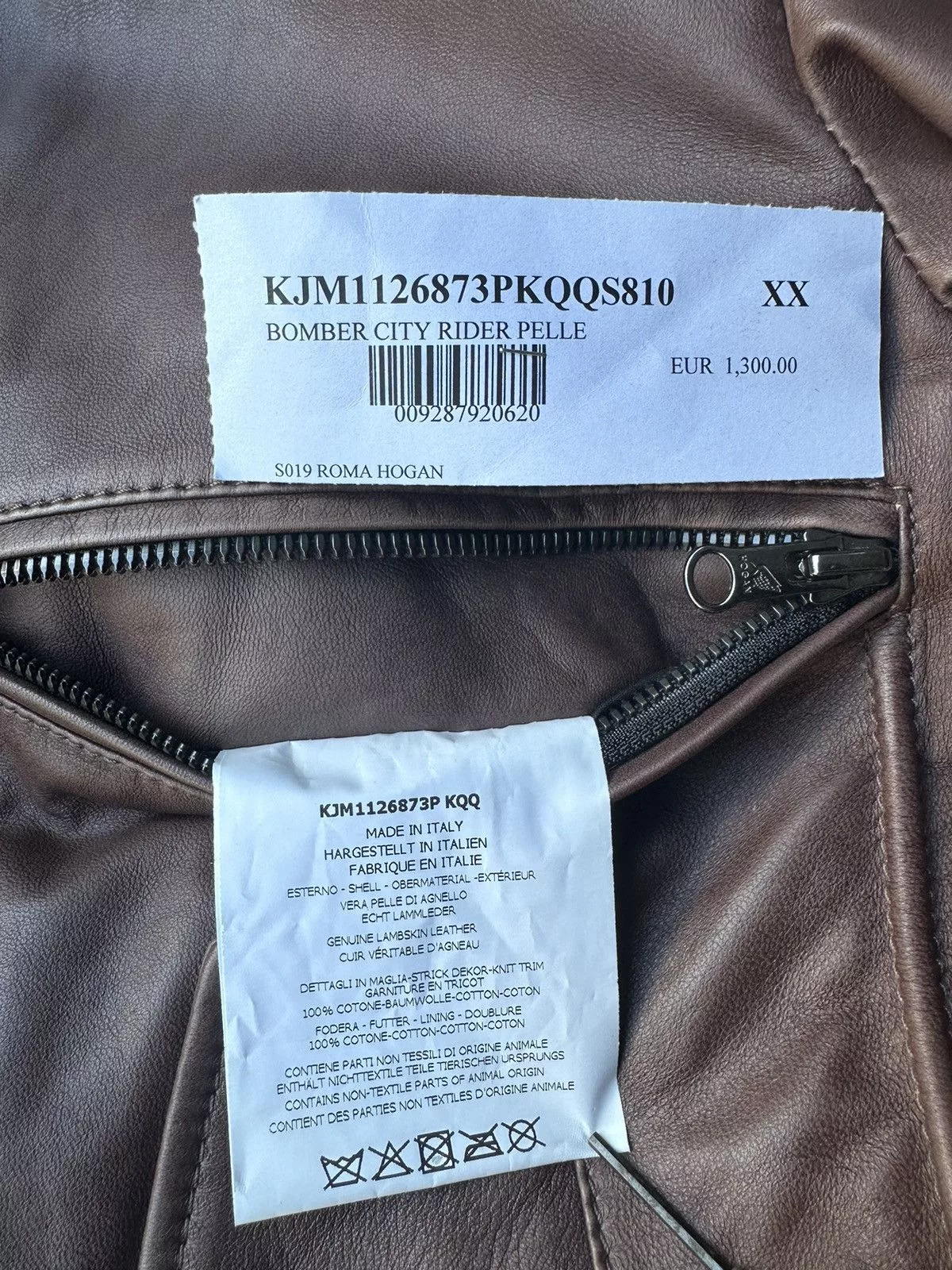 Hogan Leather Jackets Hogan Leather Jacket Brown