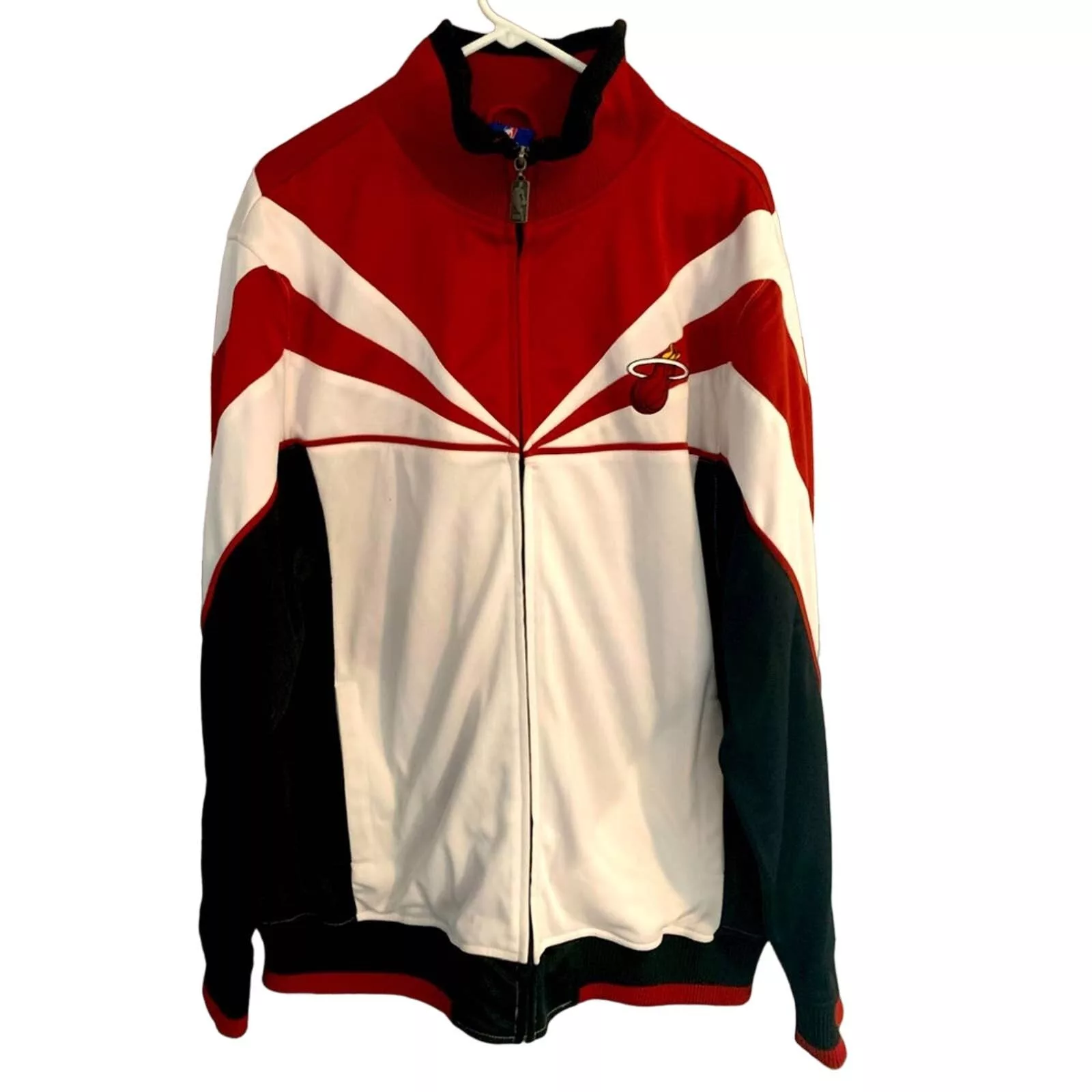 NBA Light Jackets MIAMI HEAT EMBROIDERED NBA JACKET UNK NICE QUALITY MENS XL White