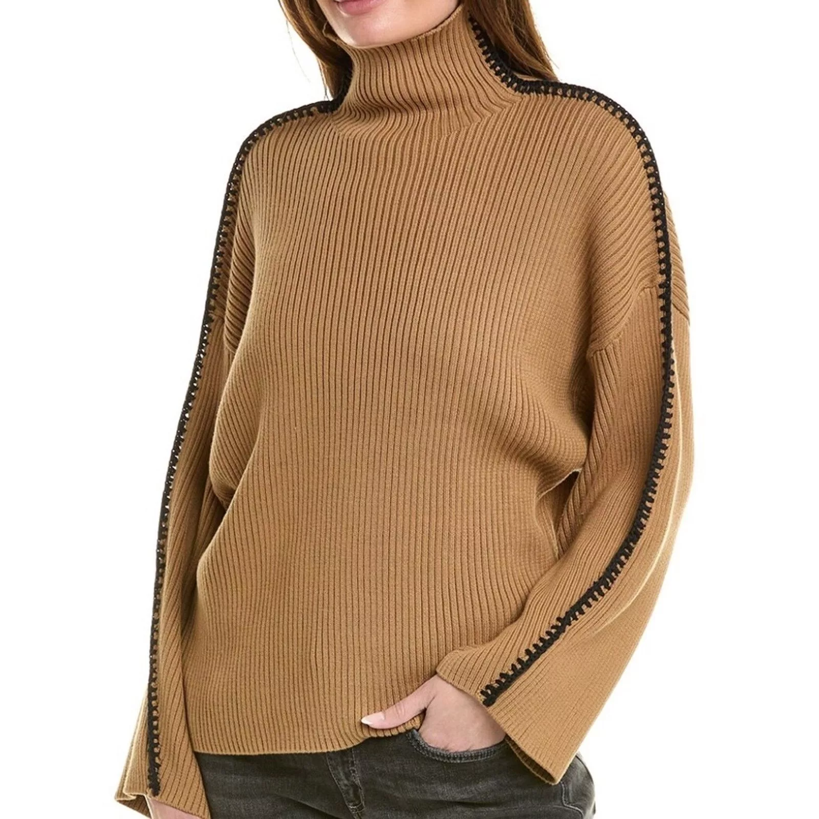 Rag & Bone Sweaters rag & bone Ally Tneck Size L Brown