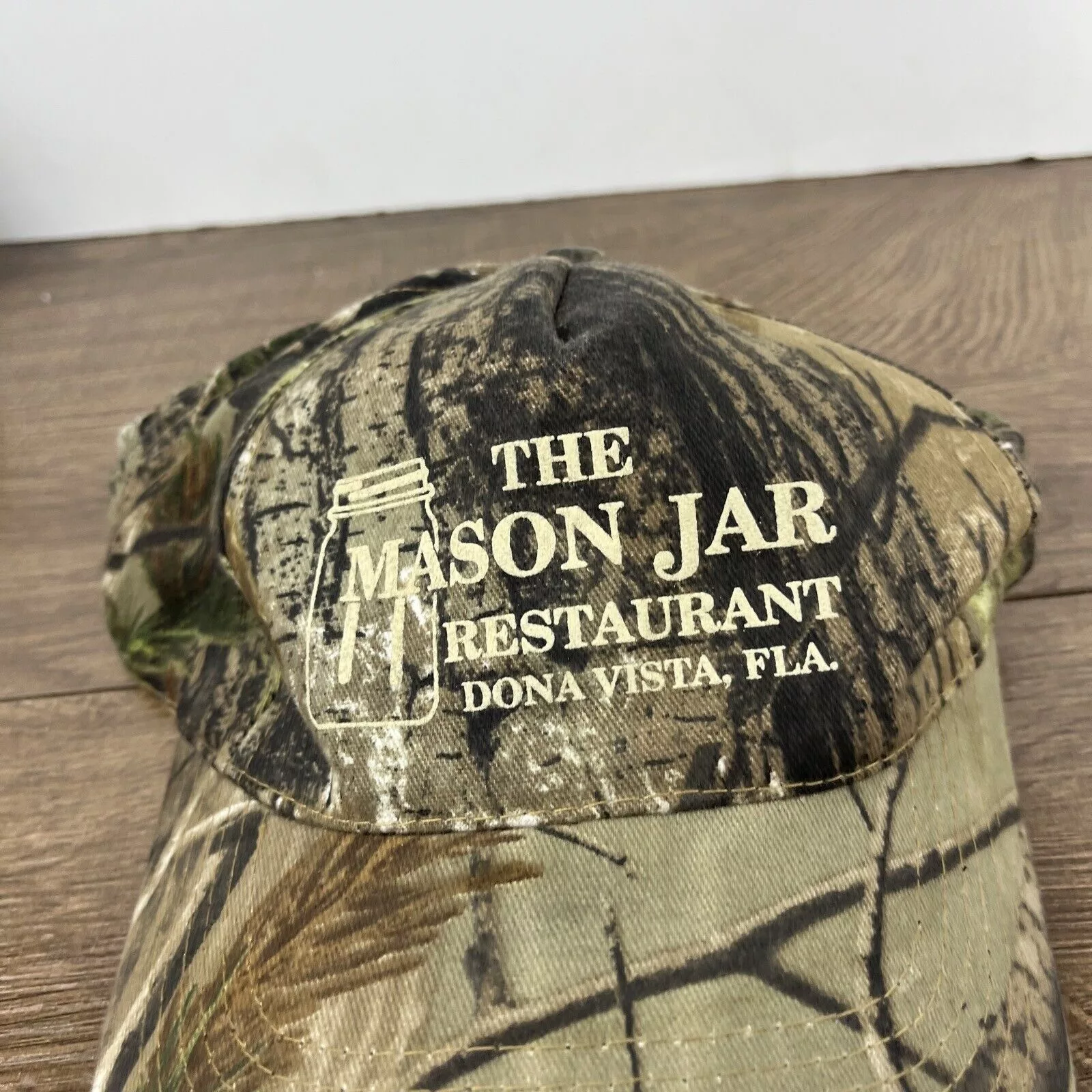 Other Hats Other The Mason Jar Restaurant Hat Camo Green Hat Adjustable Green