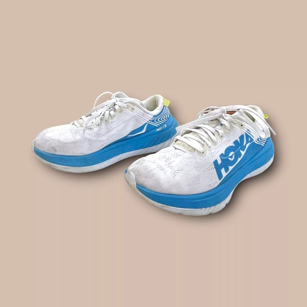 Hoka Low Top Sneakers Hoka One One "Carbon X" White Sportswear