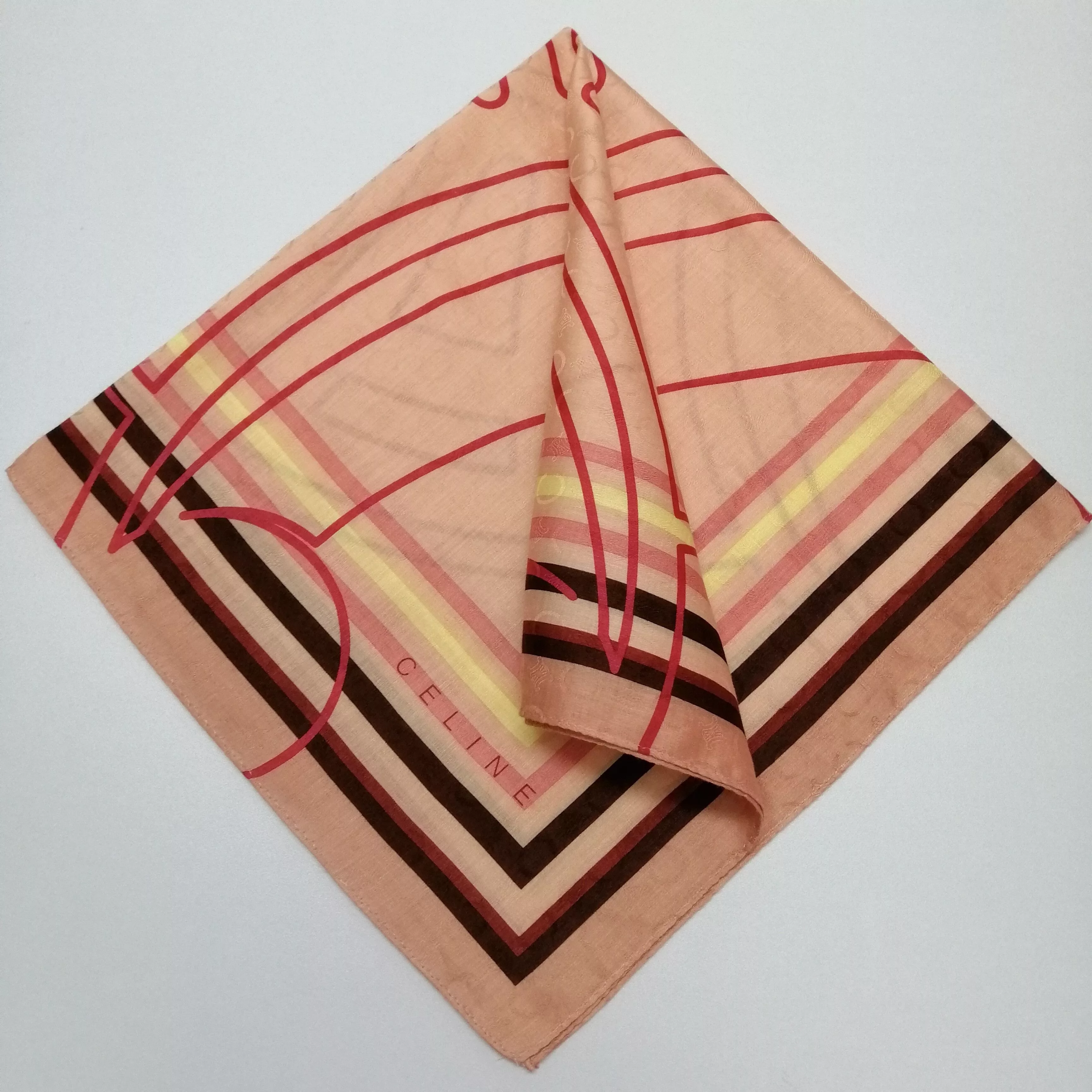 Celine Ties Pocketsquares Celine × Vintage Celine Handkerchief/Neckerchief/Scarves-KD1170 Multi