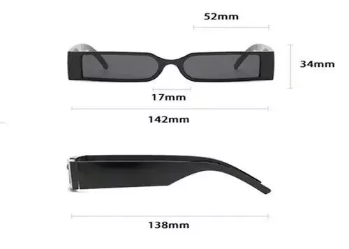 Designer Sunglasses Designer × Electric Visual Retro punk sunglasses Black