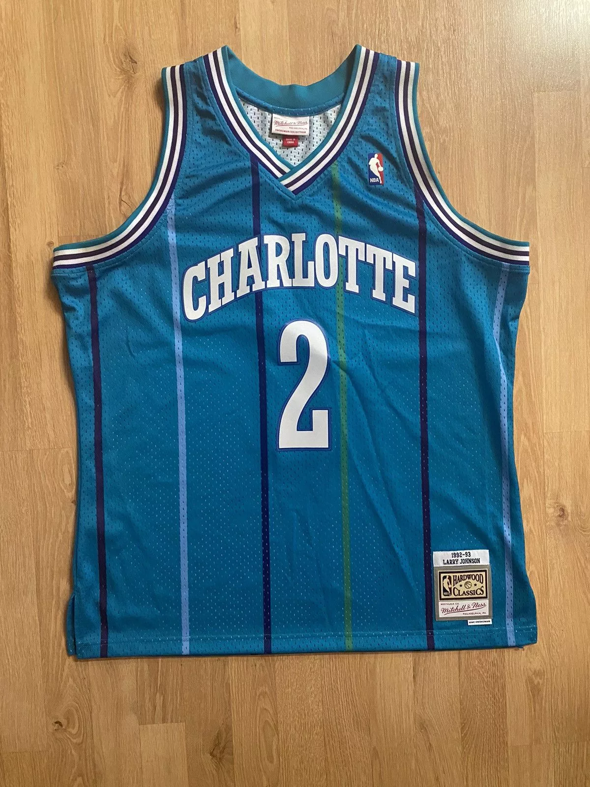 Mitchell & Ness Jerseys Mitchell & Ness Larry Johnson Charlotte Jersey Blue