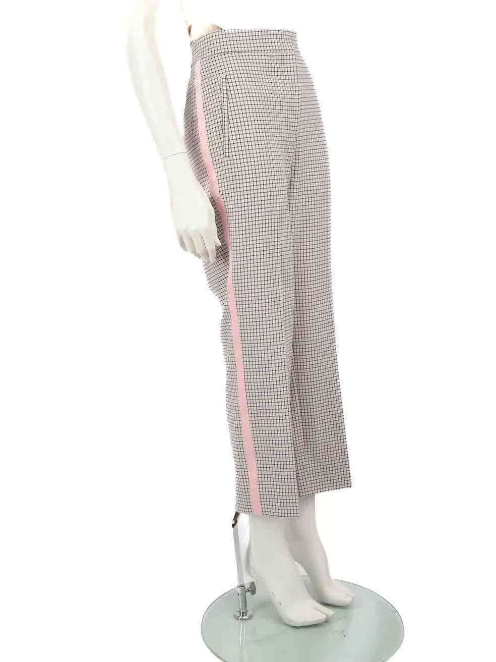 ME+EM Pants ME+EM Side Tape Check Pattern Trousers Multi