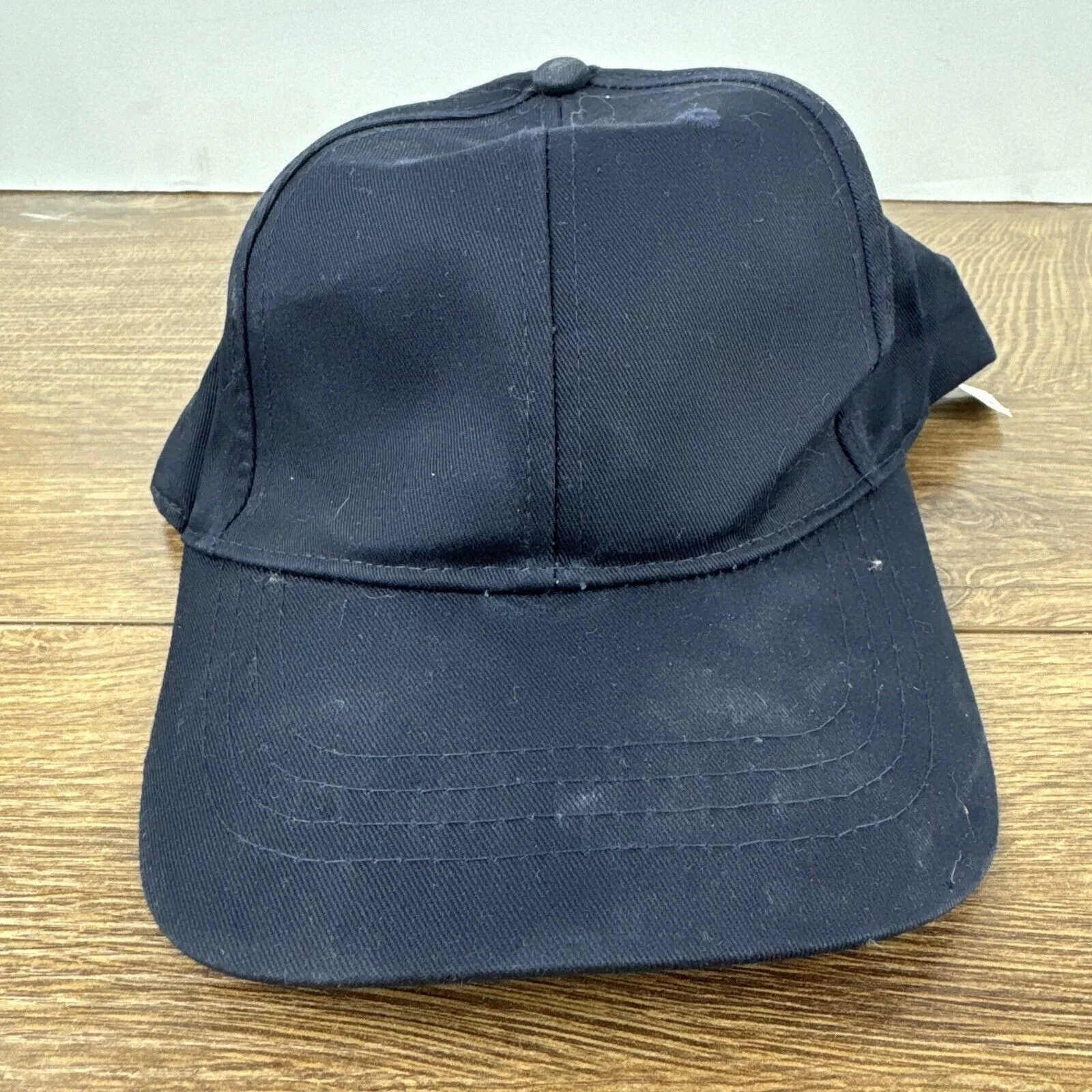 Other Hats Other Plain Black Hat Adjustable Adult Size Hat Cap Baseball Hat