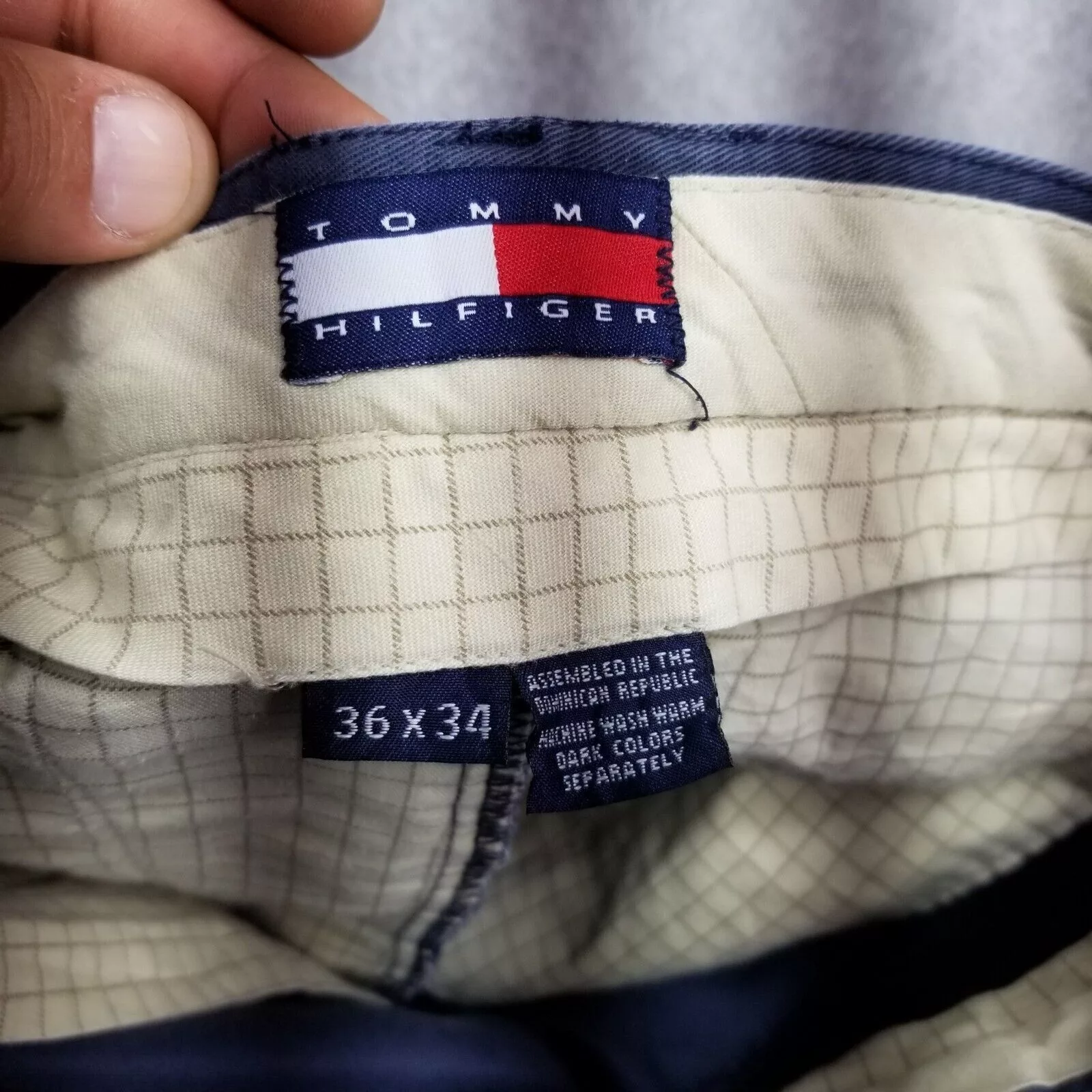 Tommy Hilfiger Casual Pants Tommy Hilfiger Pants Mens 35x34 Pockets Distressed Straight Blue