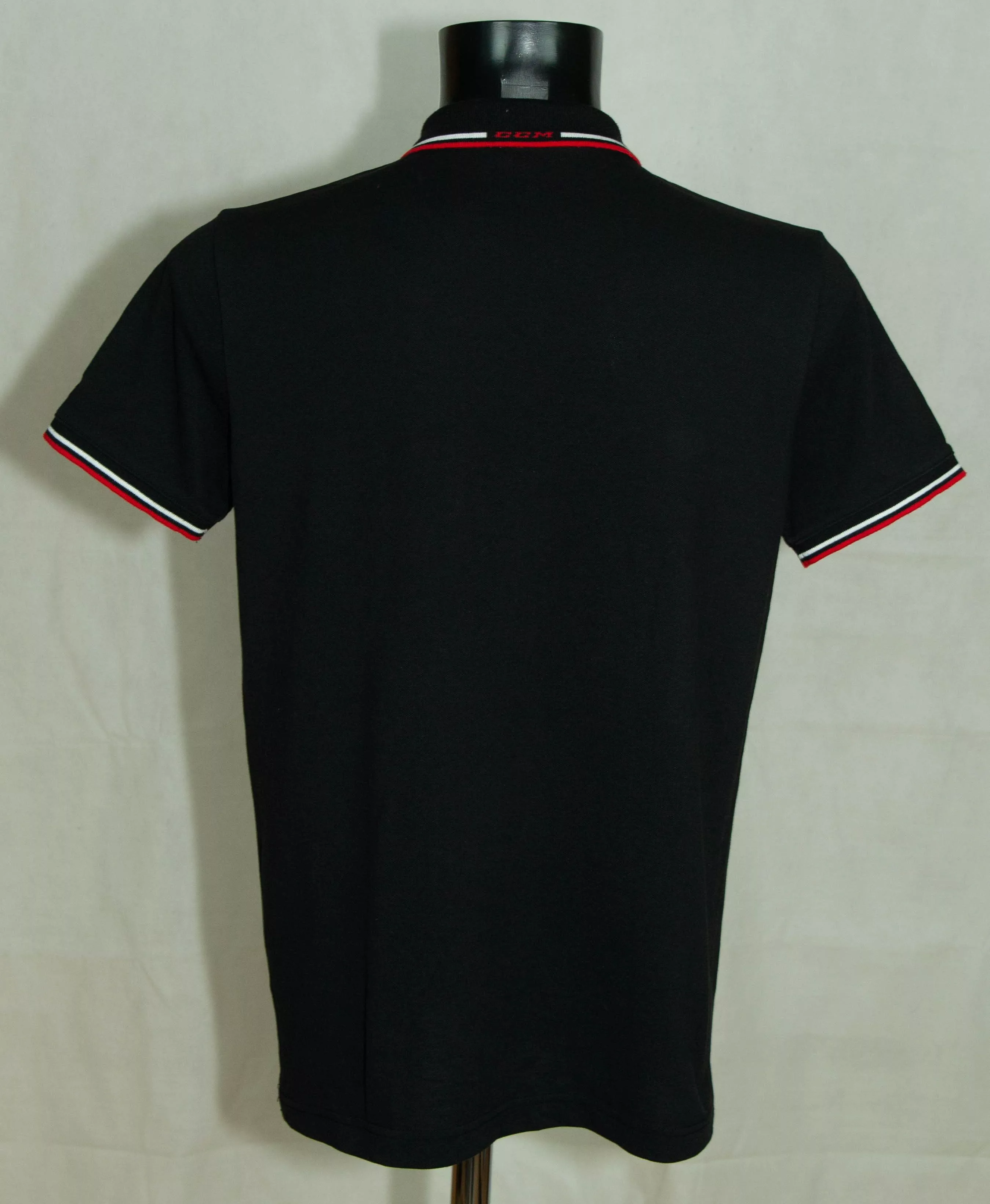 Ccm Polos MENS CCM POLO TOP COTTON POLYESTER SIZE M VGC Black
