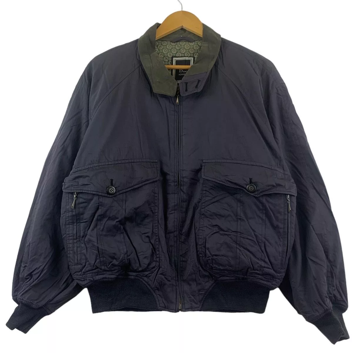 Christian Dior Monsieur Light Jackets Vtg CHRISTIAN DIOR MONSIEUR Bomber Technical Jacket Blue