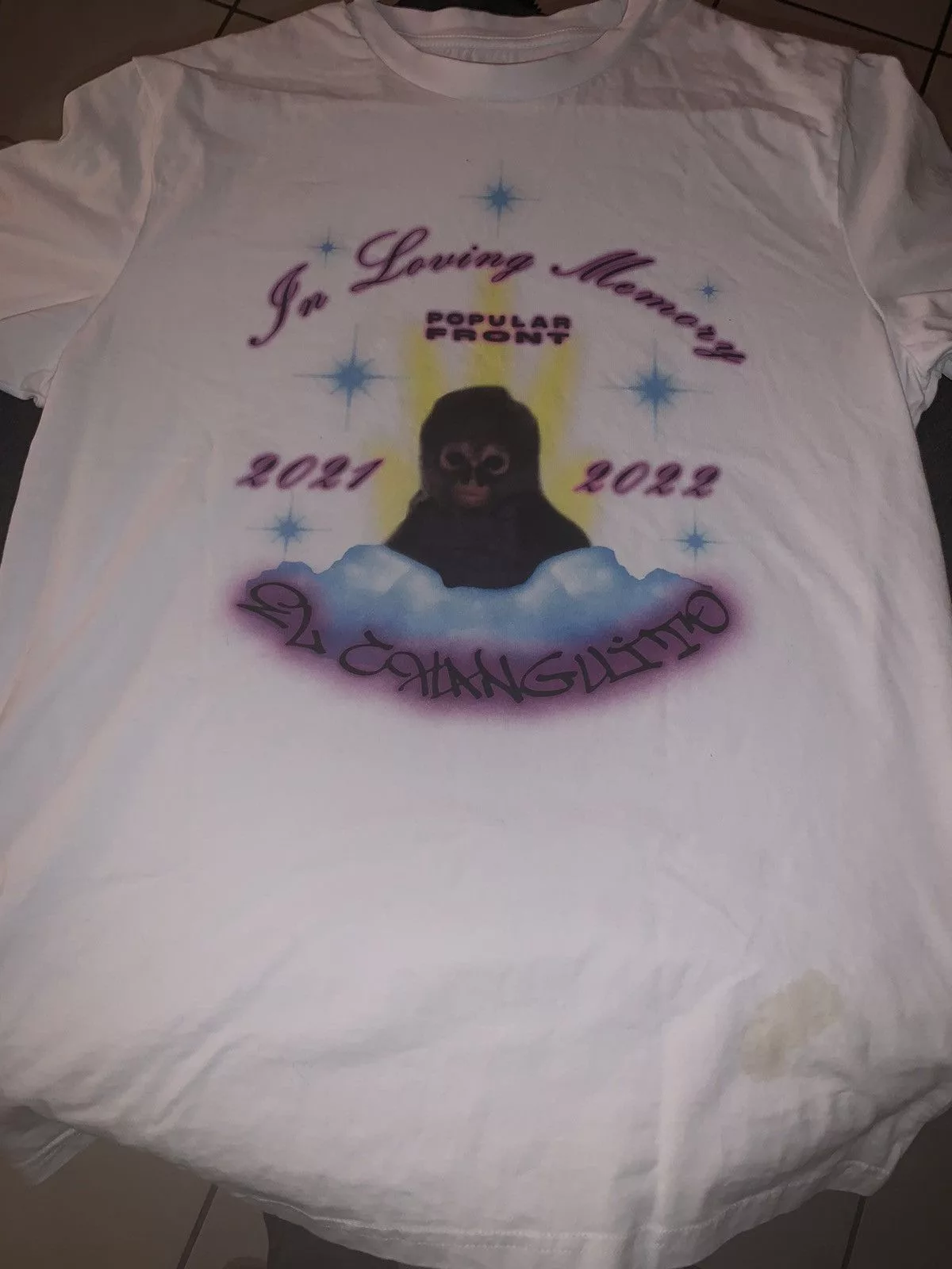 Other Short Sleeve T Shirts Other Popular Front monkey tee White