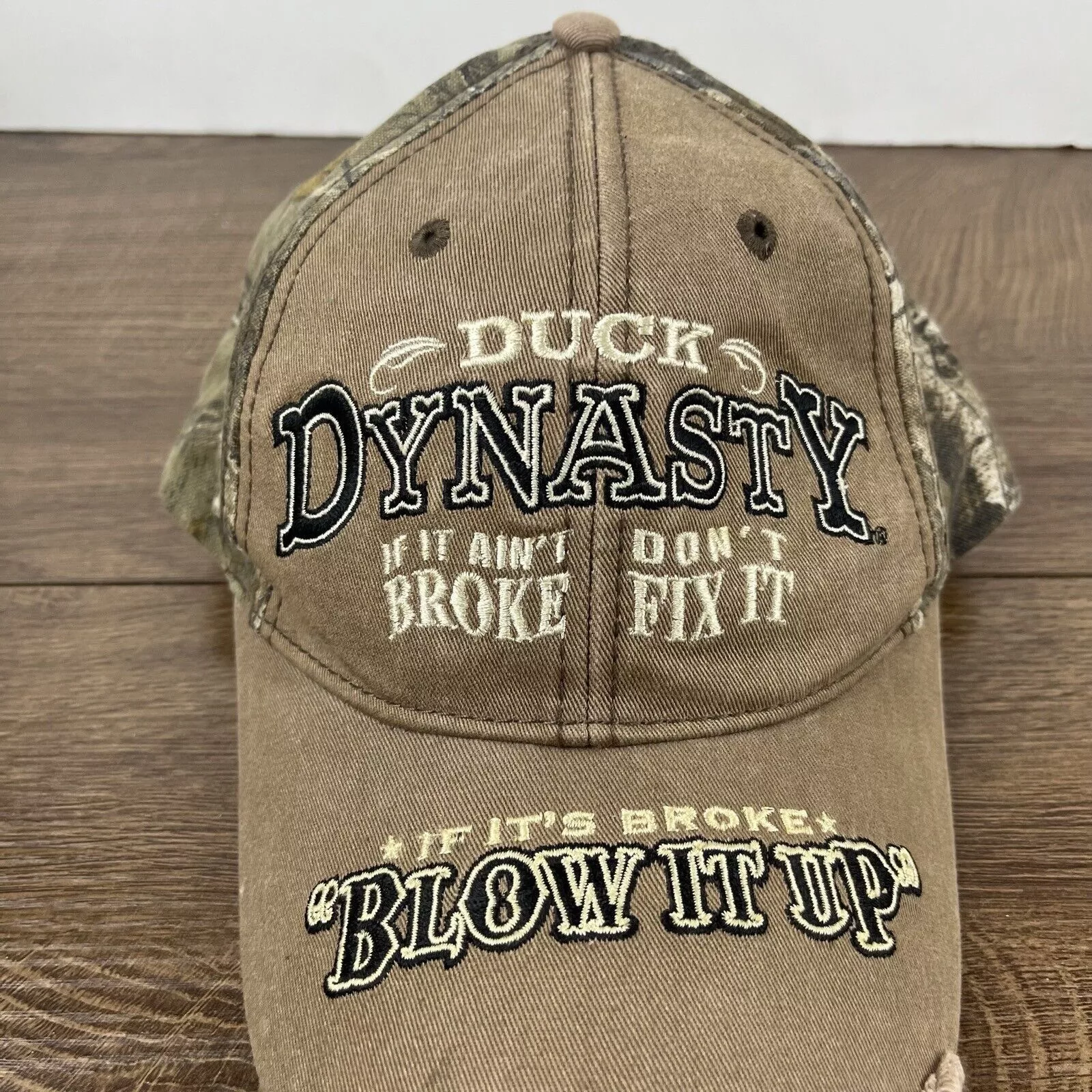 Other Hats Other Duck Dynasty Hat If it aint broke Adjustable Hat Tan Brown H