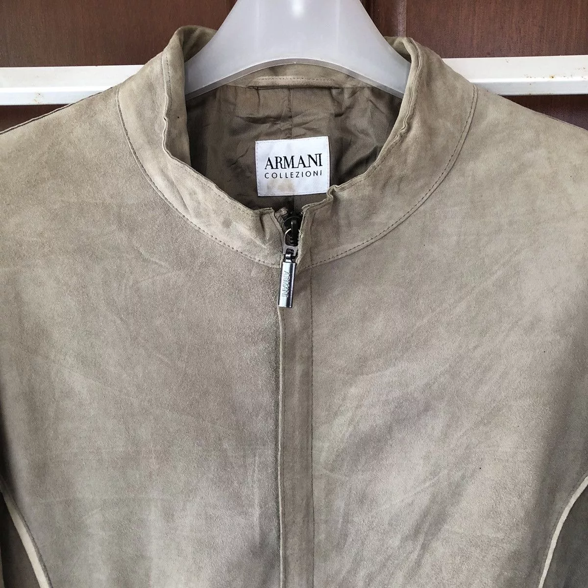 Armani Bombers Velvet Armani jacket White
