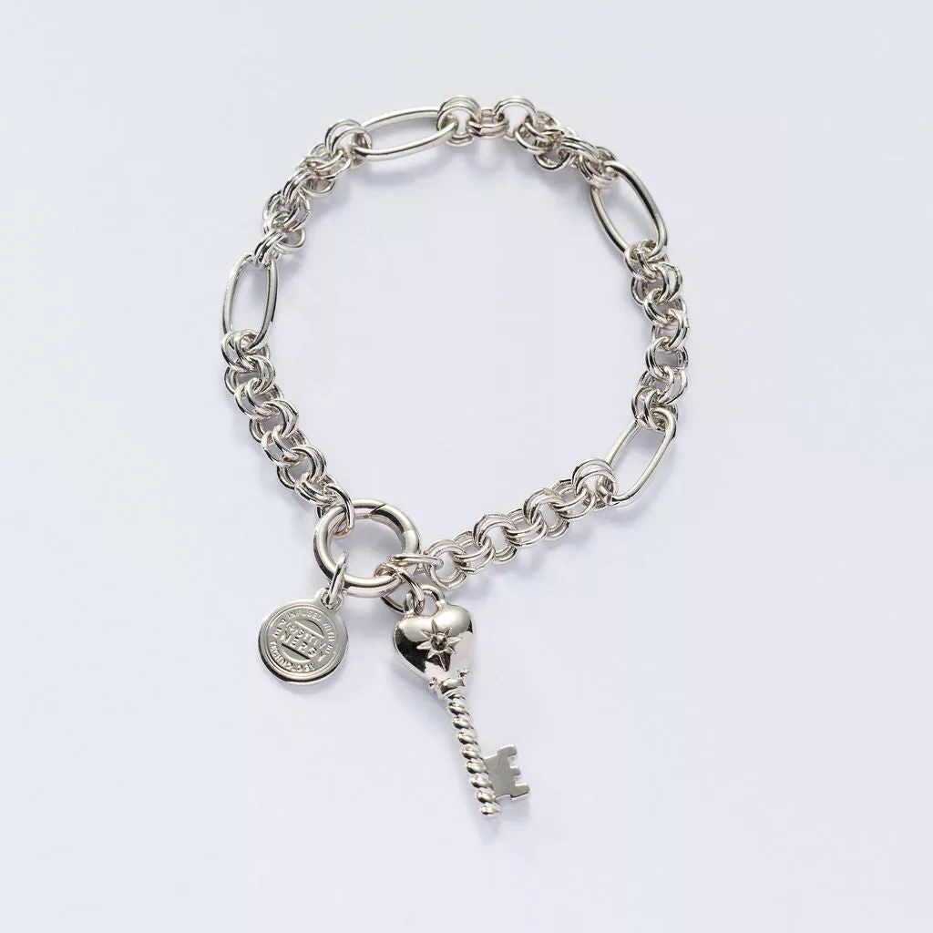 Key To My Heart Charm Bracelet