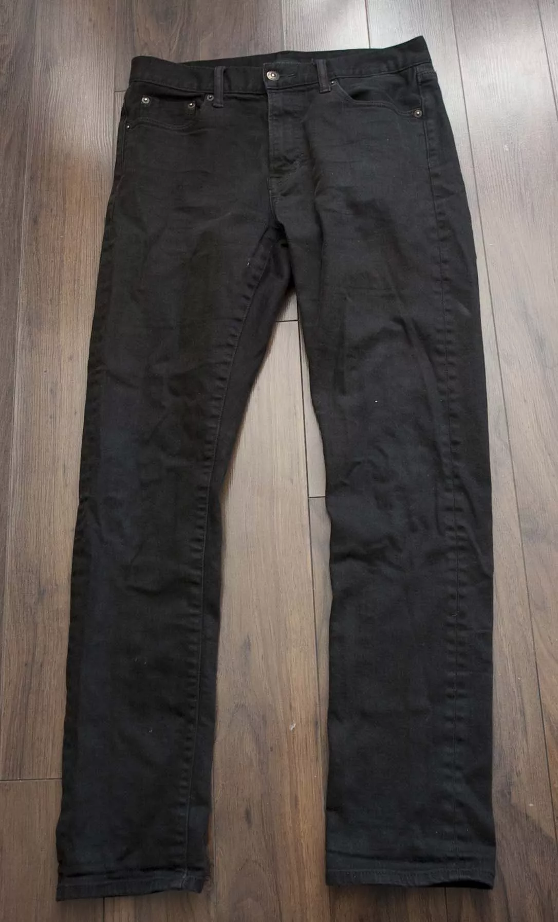 Uniqlo Denim Uniqlo Jeans Selvedge Slim Straight Size 32x31 Black Streetwear