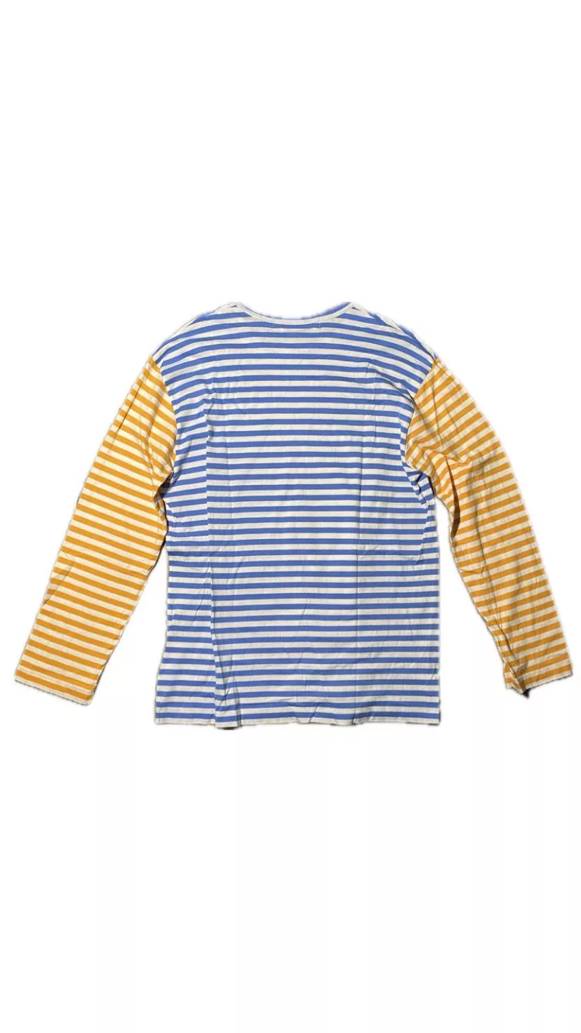 Comme des Garcons Long Sleeve T Shirts Comme des Garcons × Comme des Garcons PLAY Cdg Play Blue Striped L/S
