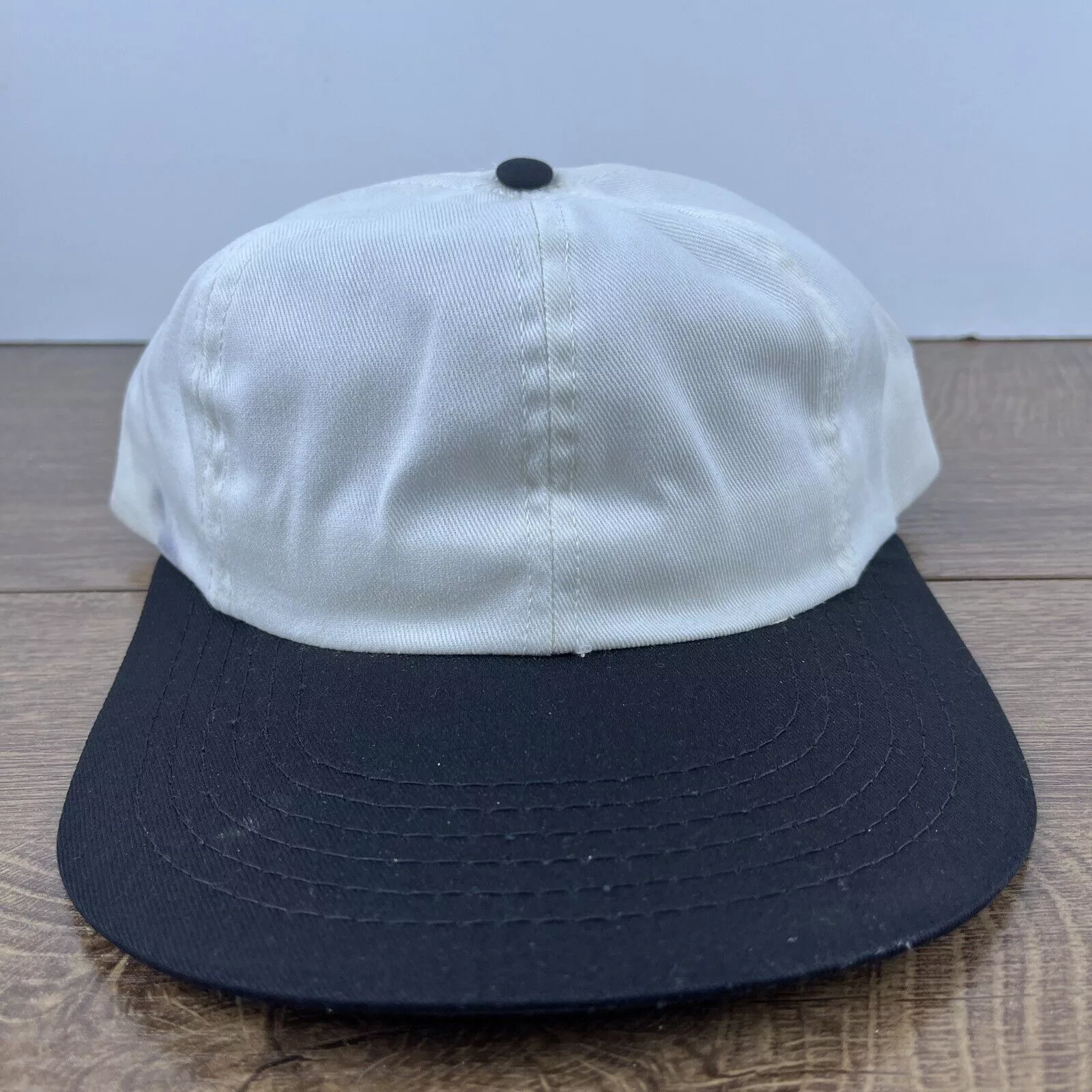Other Hats Other Plain White Black Hat White Hat Adjustable Snapback Adult Si