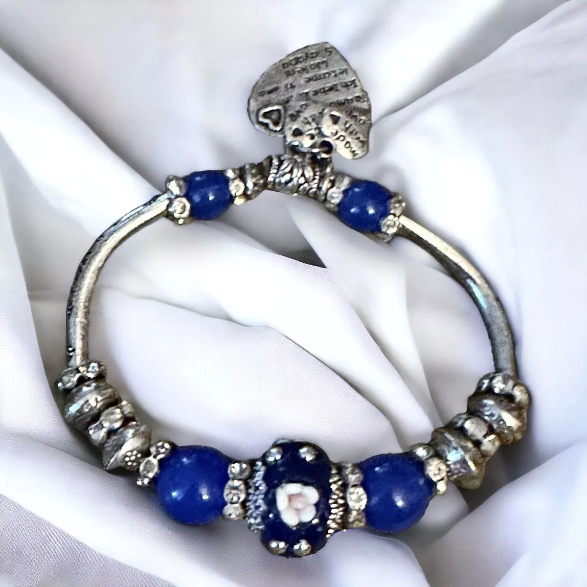 Other Bracelets Other Handmade bead charm stretch bracelet Silver
