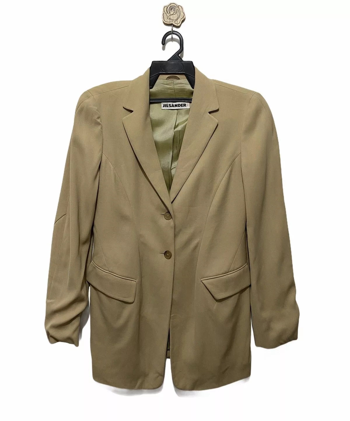 Jil Sander Light Jackets Jil Sander Long Blazer Beige