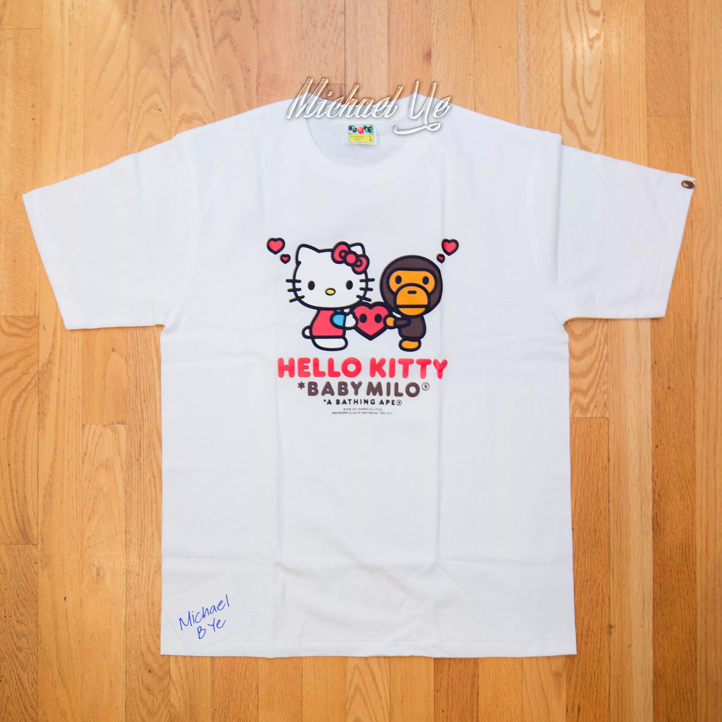 Bape Short Sleeve T Shirts Bape x Hello Kitty Tee