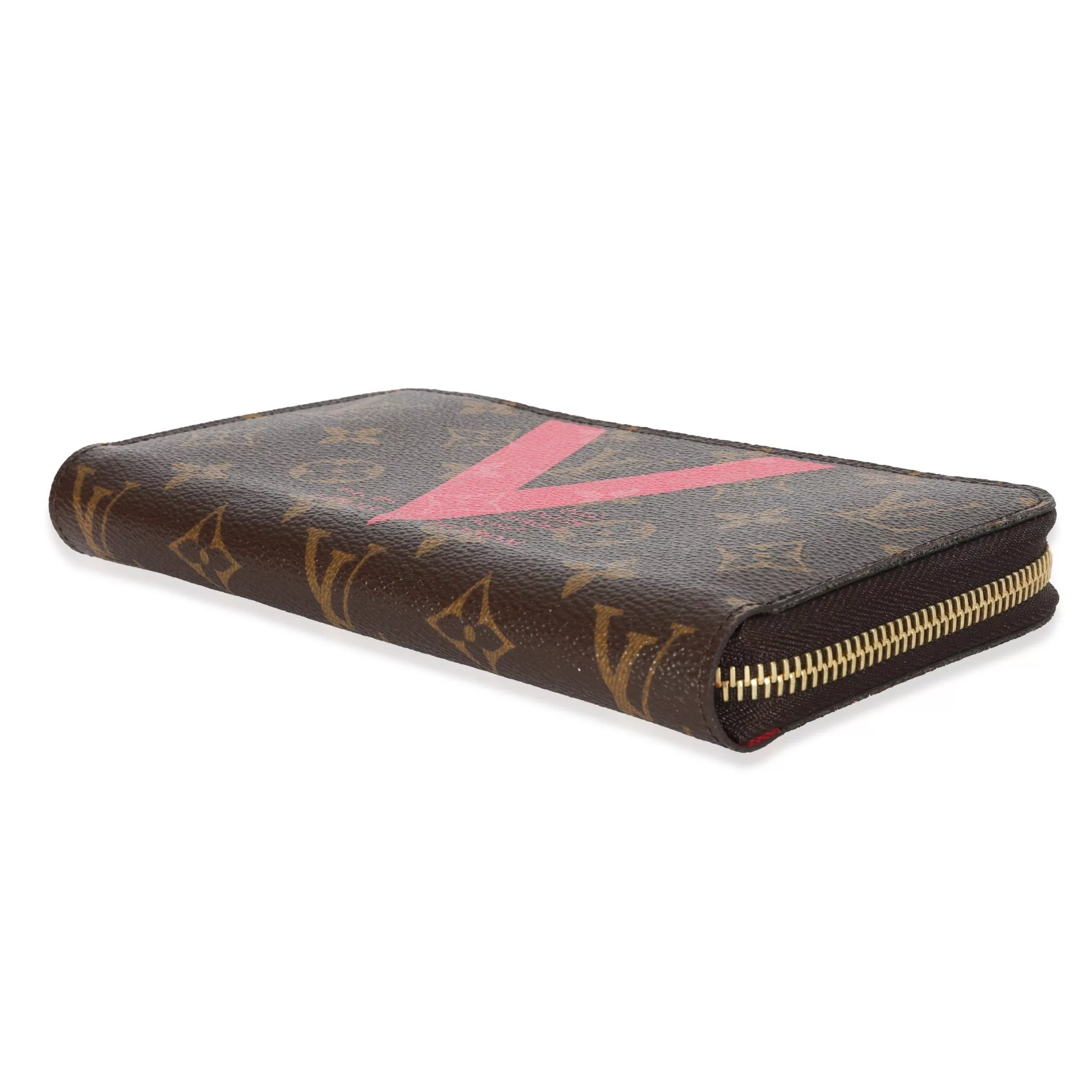 Louis Vuitton Rings Louis Vuitton Monogram Canvas & Grenade V Zippy Wallet Brown