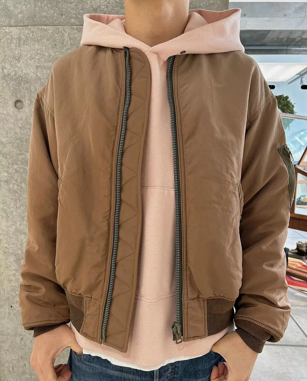 Visvim Light Jackets Visvim 23aw Spot Thorson Jkt MA1 Brown