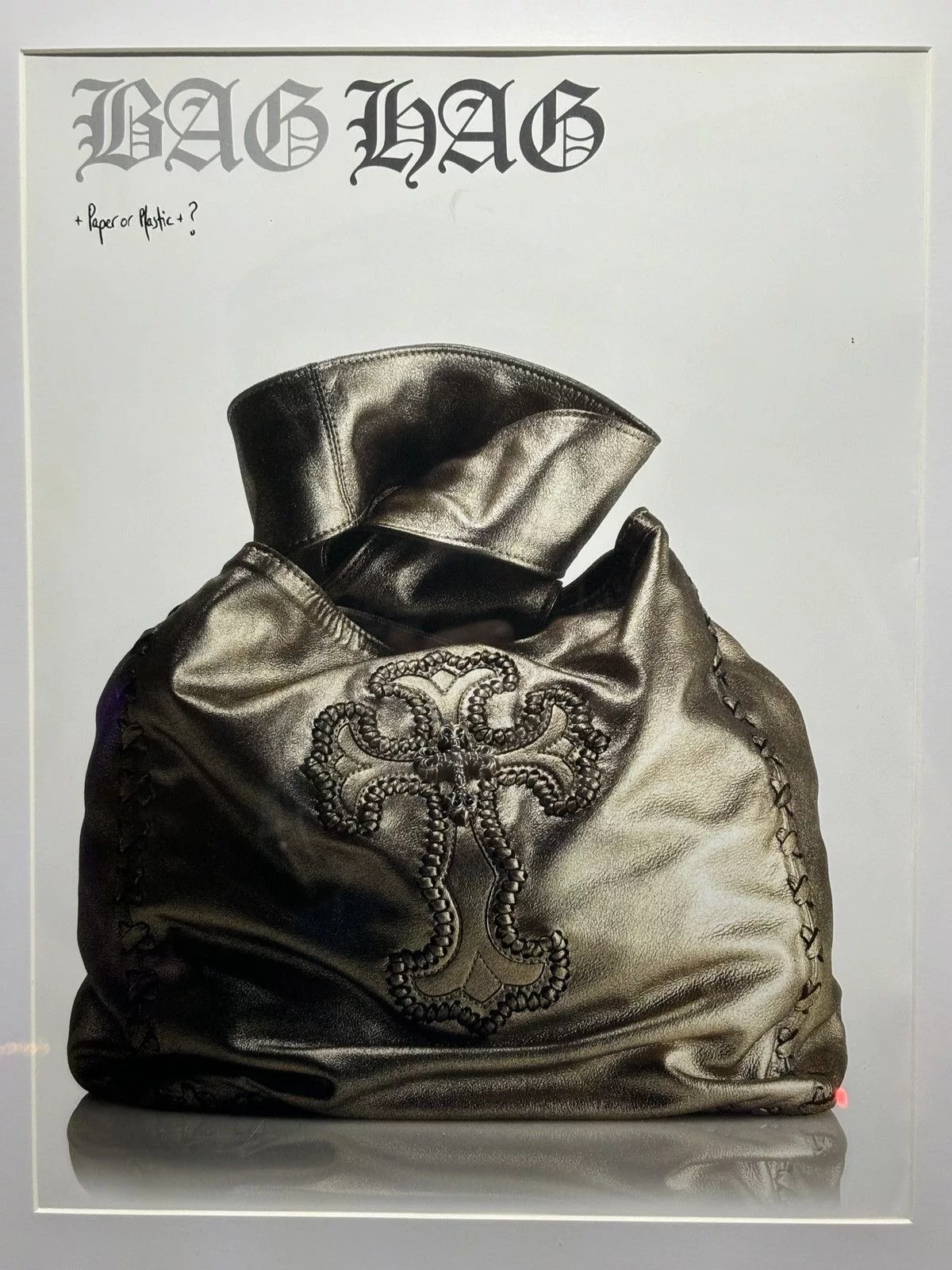 Chrome Hearts Miscellaneous *Chrome Hearts* ‘Bag Hag’ Framed Poster Multi Luxury
