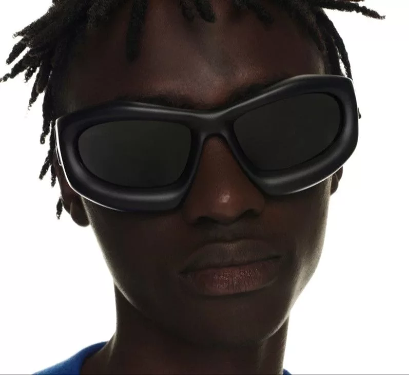 Designer Glasses Designer Y2K Bigger Baggy Punk Sunglasses Black Streetwear