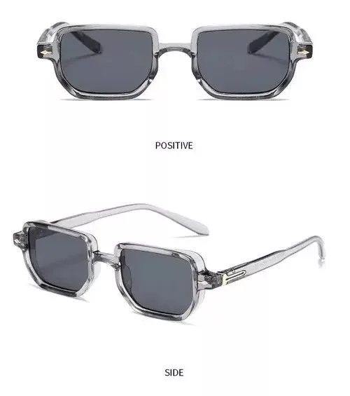 Electric Visual Sunglasses Electric Visual Retro Rectangle Sunglasses Gray Streetwear