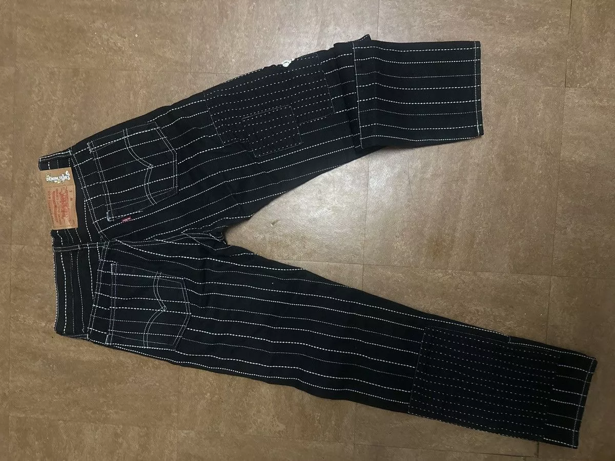 DENIM TEARS Denim DENIM TEARS Peace Patchwork Black