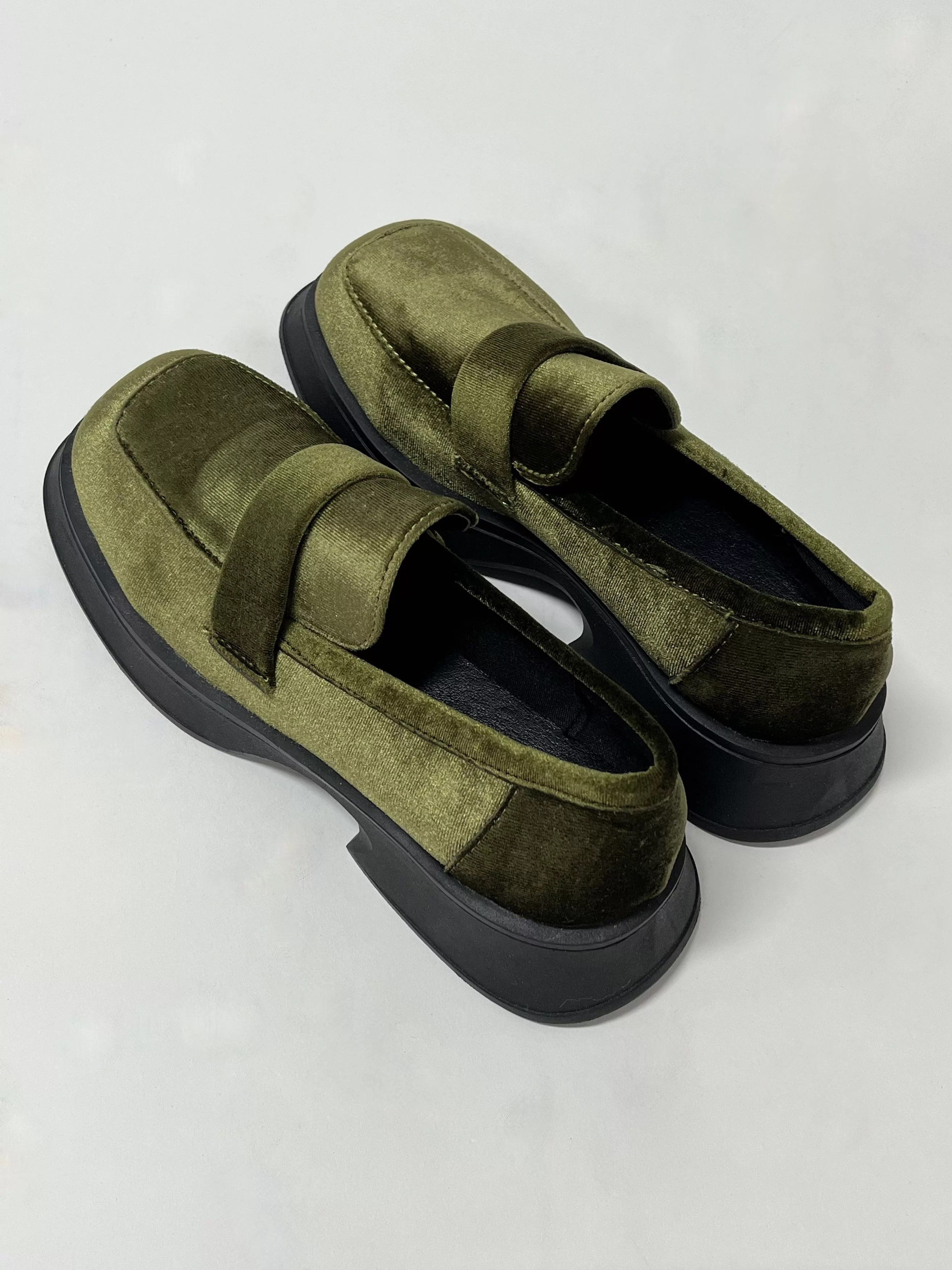 Other Platforms Other Maka Show velvet platform loafer Green