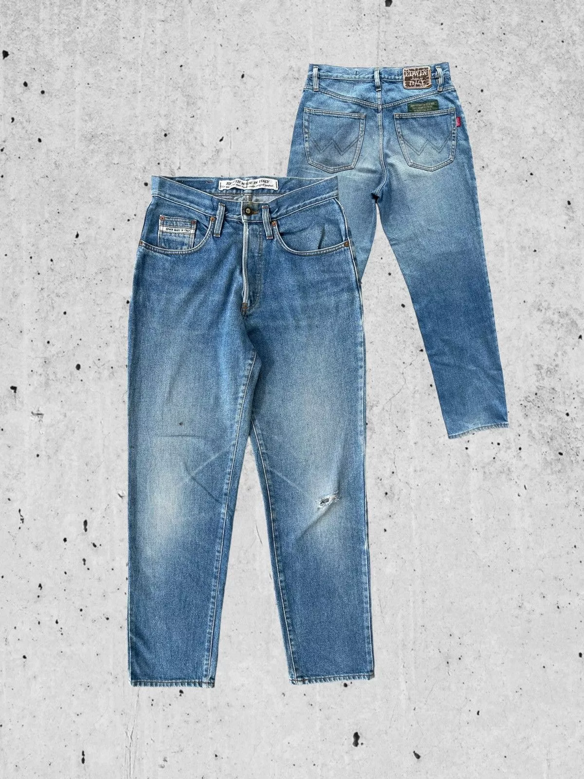 Edwin Denim 🔥 Edwin Italy Distressed Denim Vintage W31 🔥 Blue