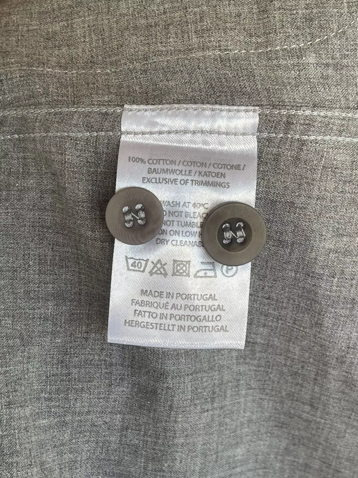 Sunspel Shirts Button Ups Sunspel grey light cotton shirt overshirt style Gray