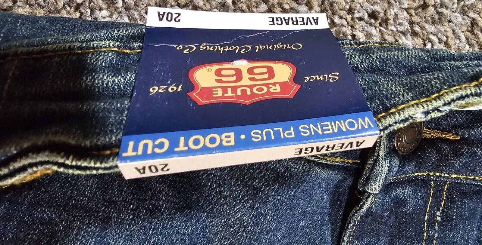 Route 66 Jeans Route 66 womens plus Average Bootcut 20A 20W NWT Blue