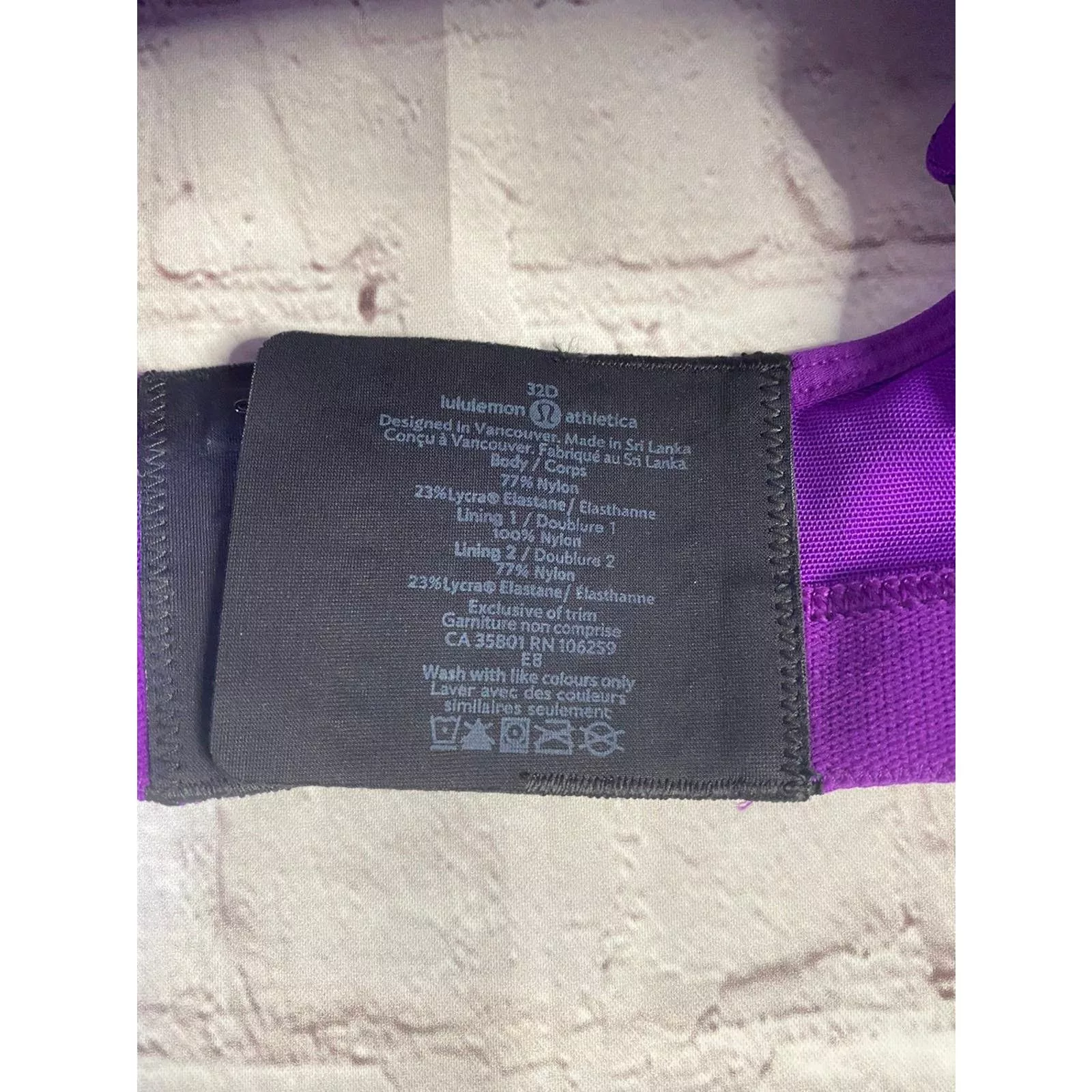 Lululemon Socks Intimates Lululemon Bra Purple