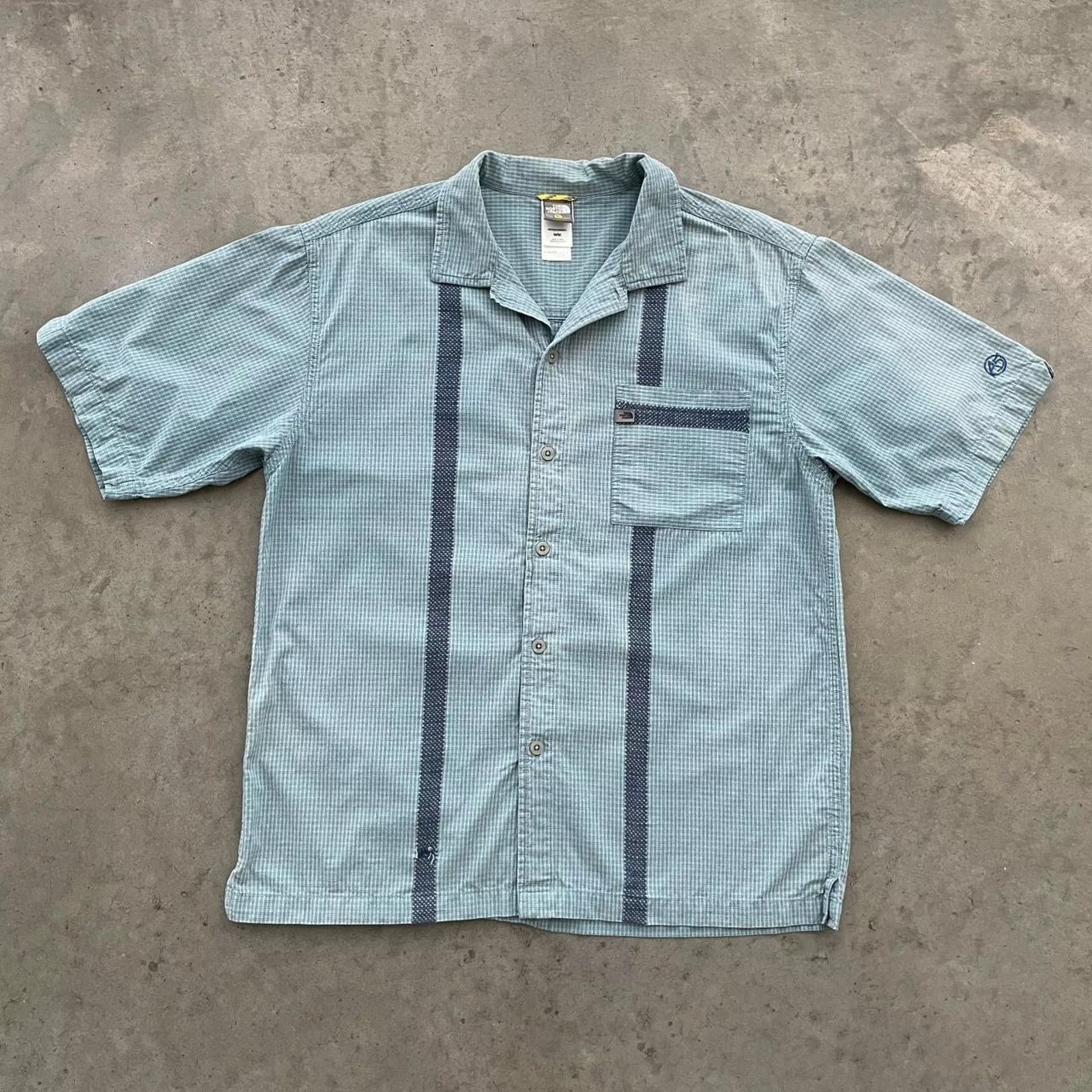 The North Face Shirts Button Ups The North Face A5 Blue Button Up Shirt