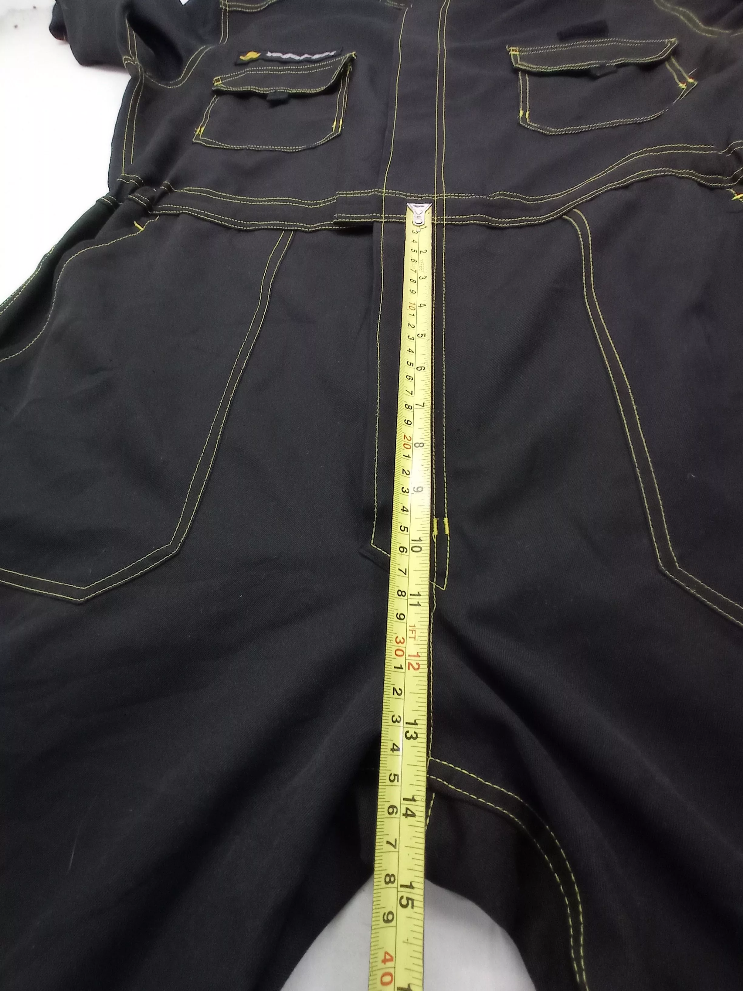 Other Overalls Jumpsuits Other Yellow Hat Coverall Black Workwear