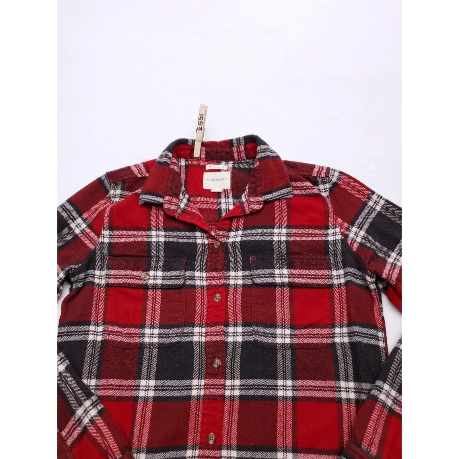 American Eagle Outfitters Shirts Button Ups American Eagle Outfitters American Eagle Button Up Shirt Adult Mens Size Small S Red