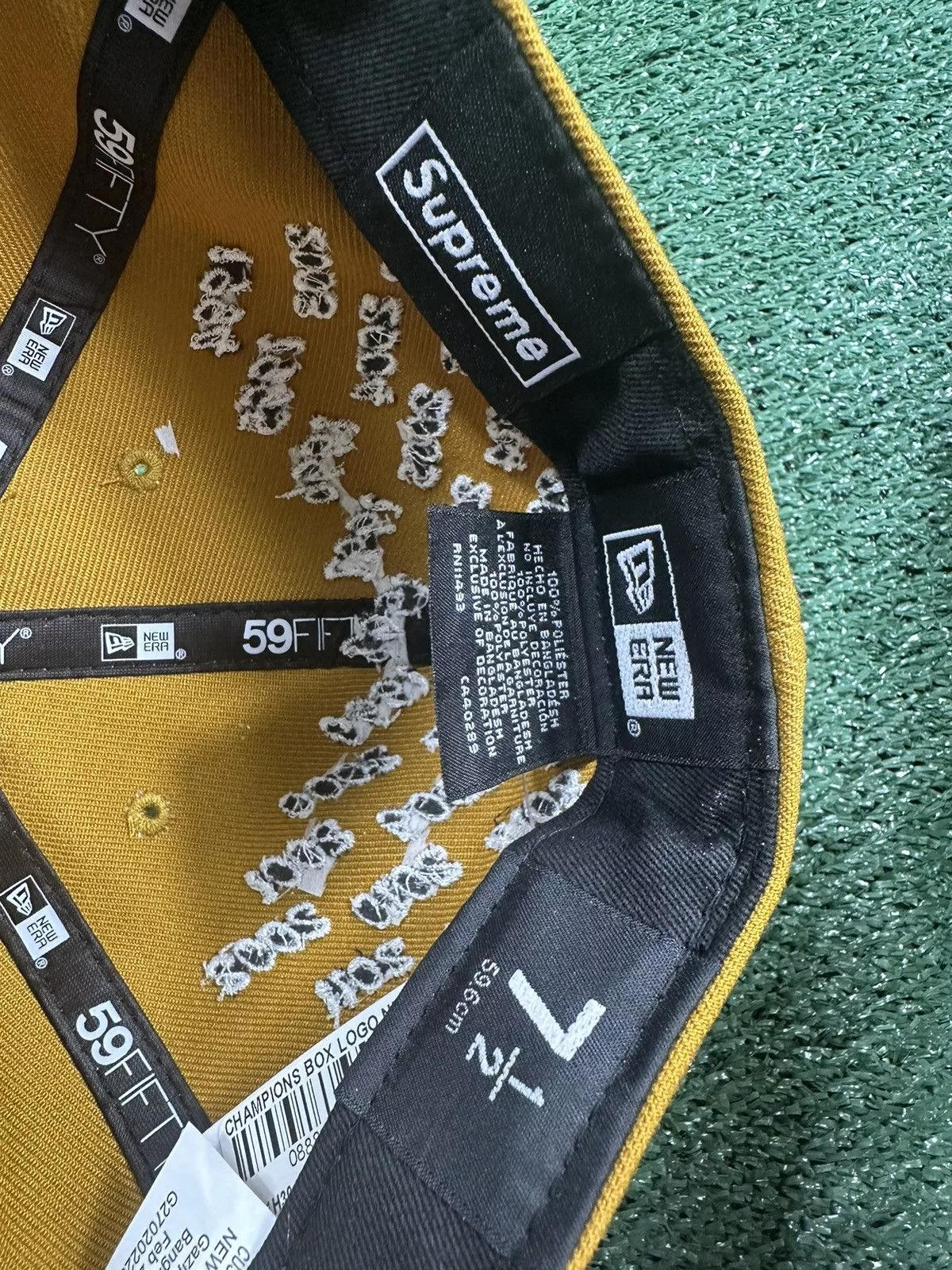 Supreme Hats Supreme championship hat 7 1/2 Gold