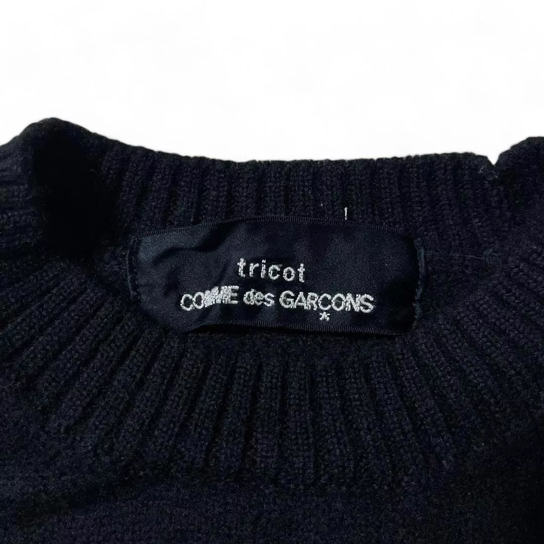 Comme des Garcons Sweaters Knitwear Comme Des Garcons - S AW99 Tricot Knit Sweater Black Vintage
