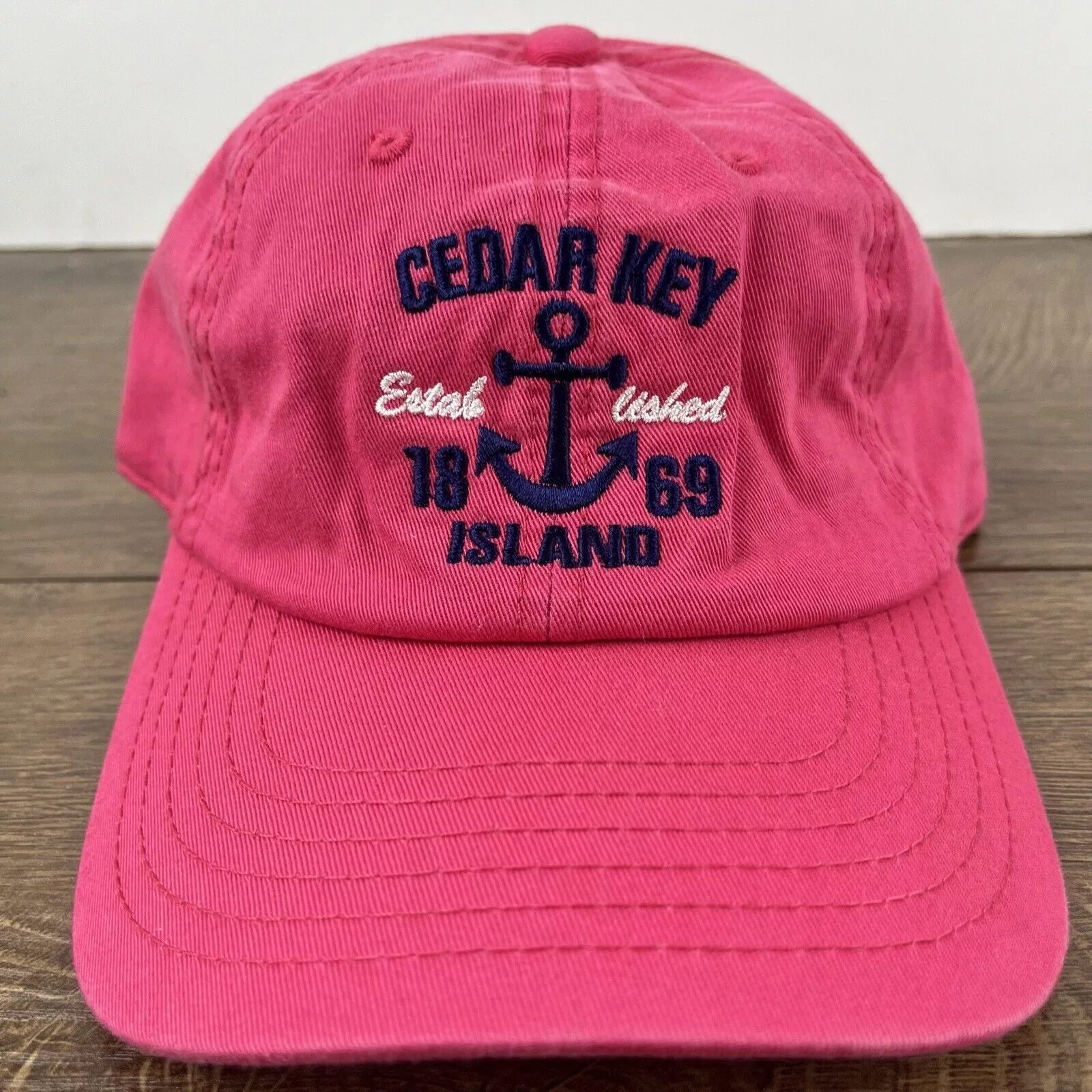 Other Hats Other Cedar Key Island Hat Cedar Key Island Pink Cap Adjustable Pi