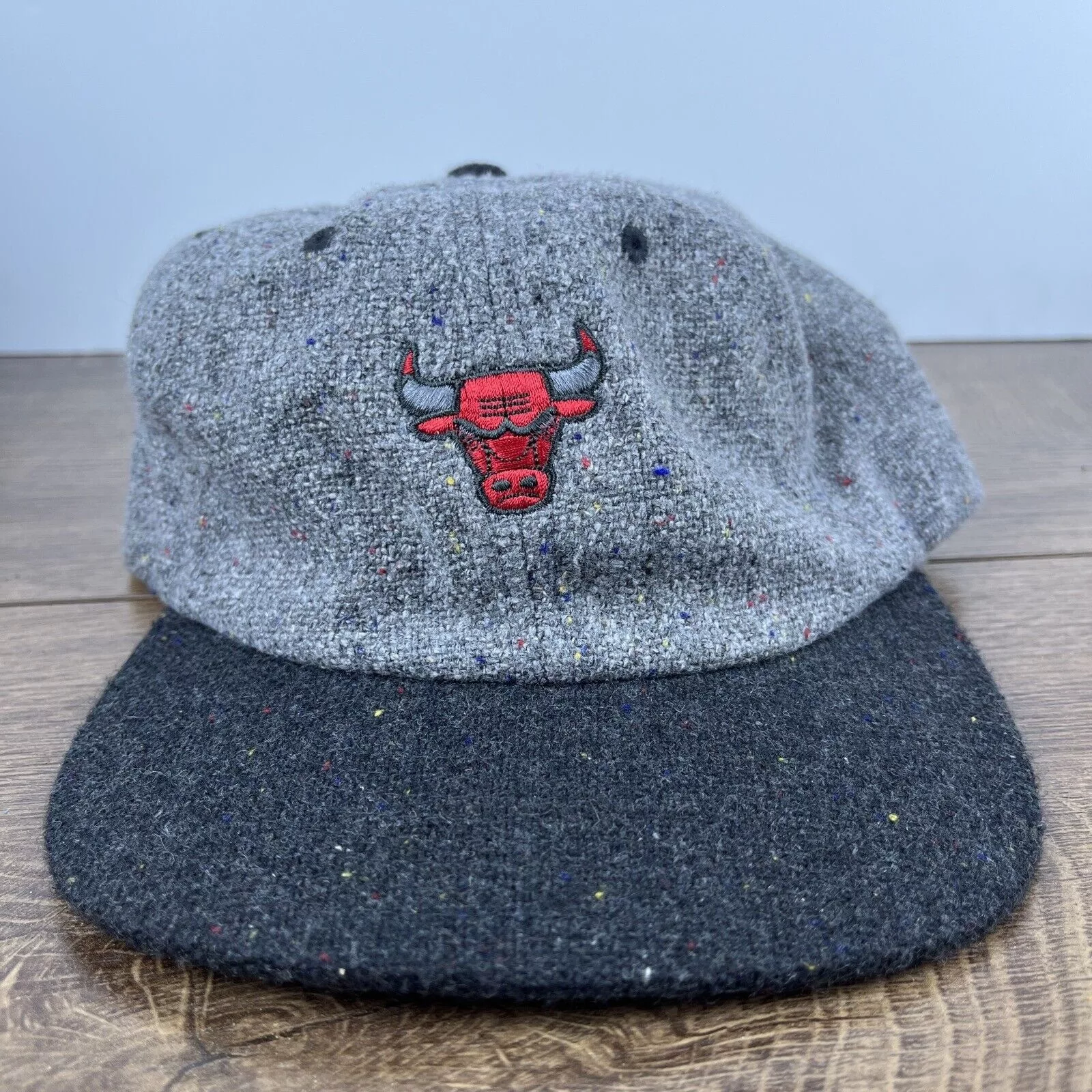 Mitchell & Ness Hats Chicago Bulls Hat Mitchell & Ness Gray Hat Adjustable Adult