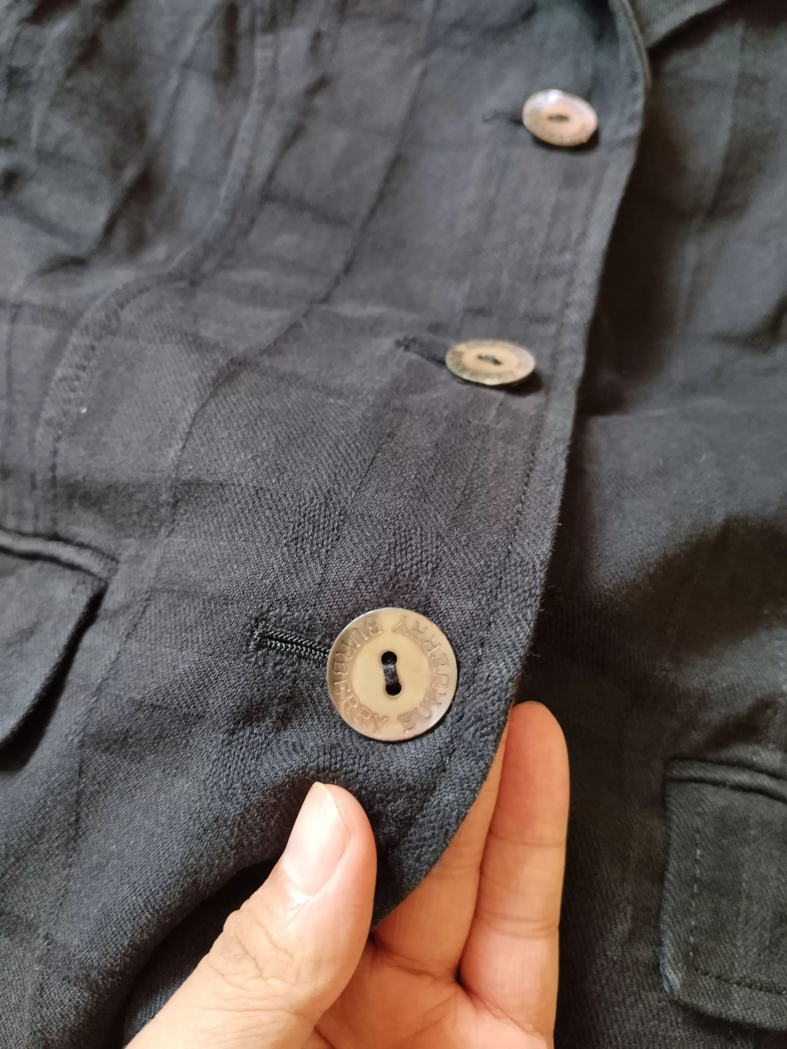 Burberry Formal Shirting BURBERRY COATS Black Luxury