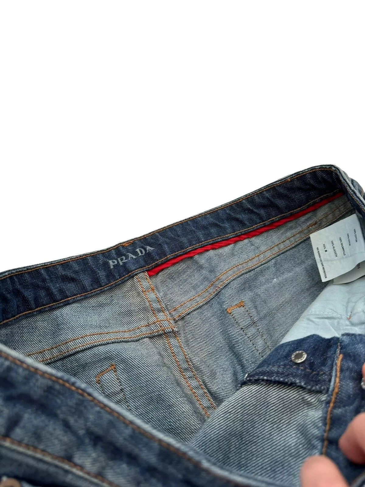Prada Denim Prada Straight Fit Denim Blue Jean
