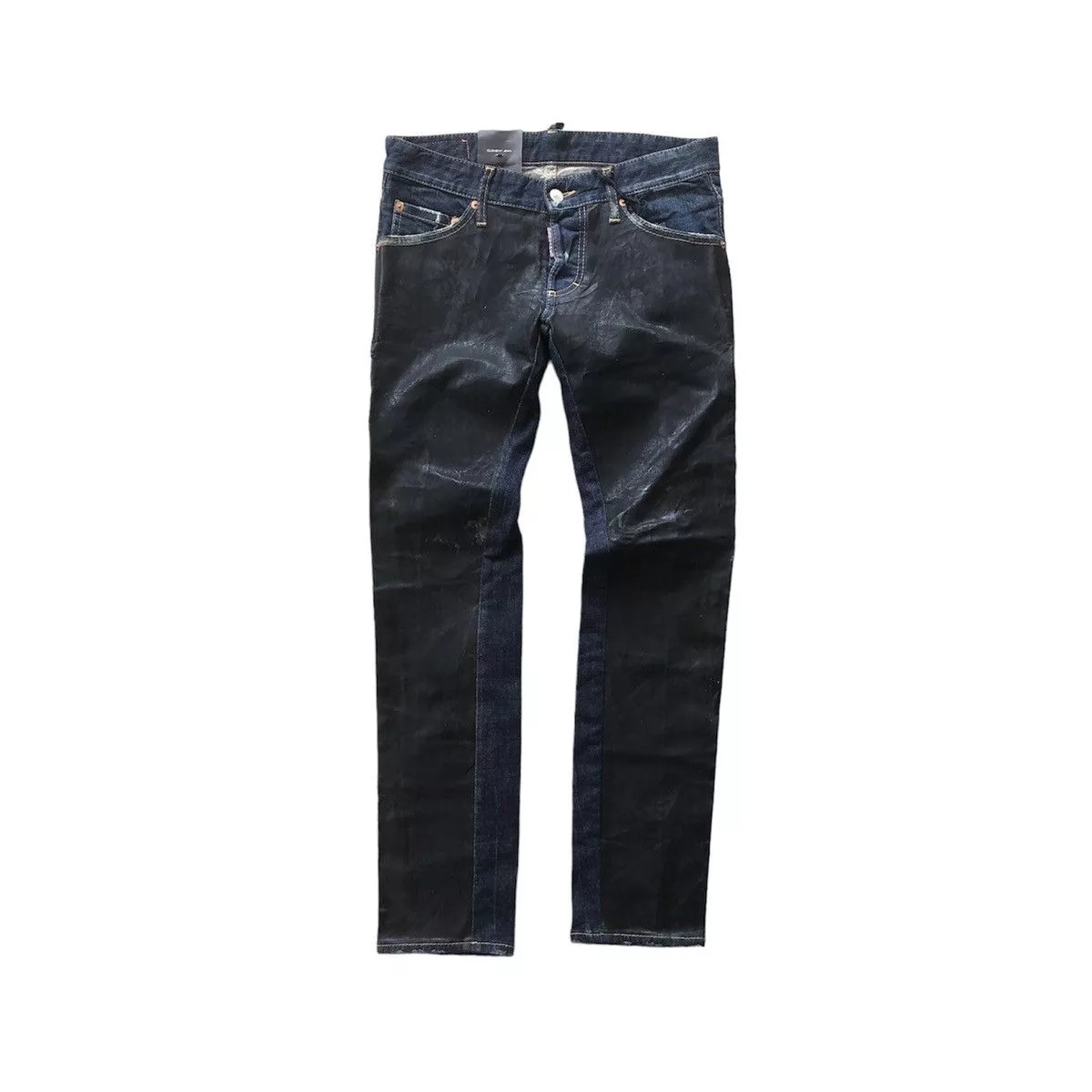 Dsquared2 Denim Dsquared2 slim-fit denim half black painted Blue