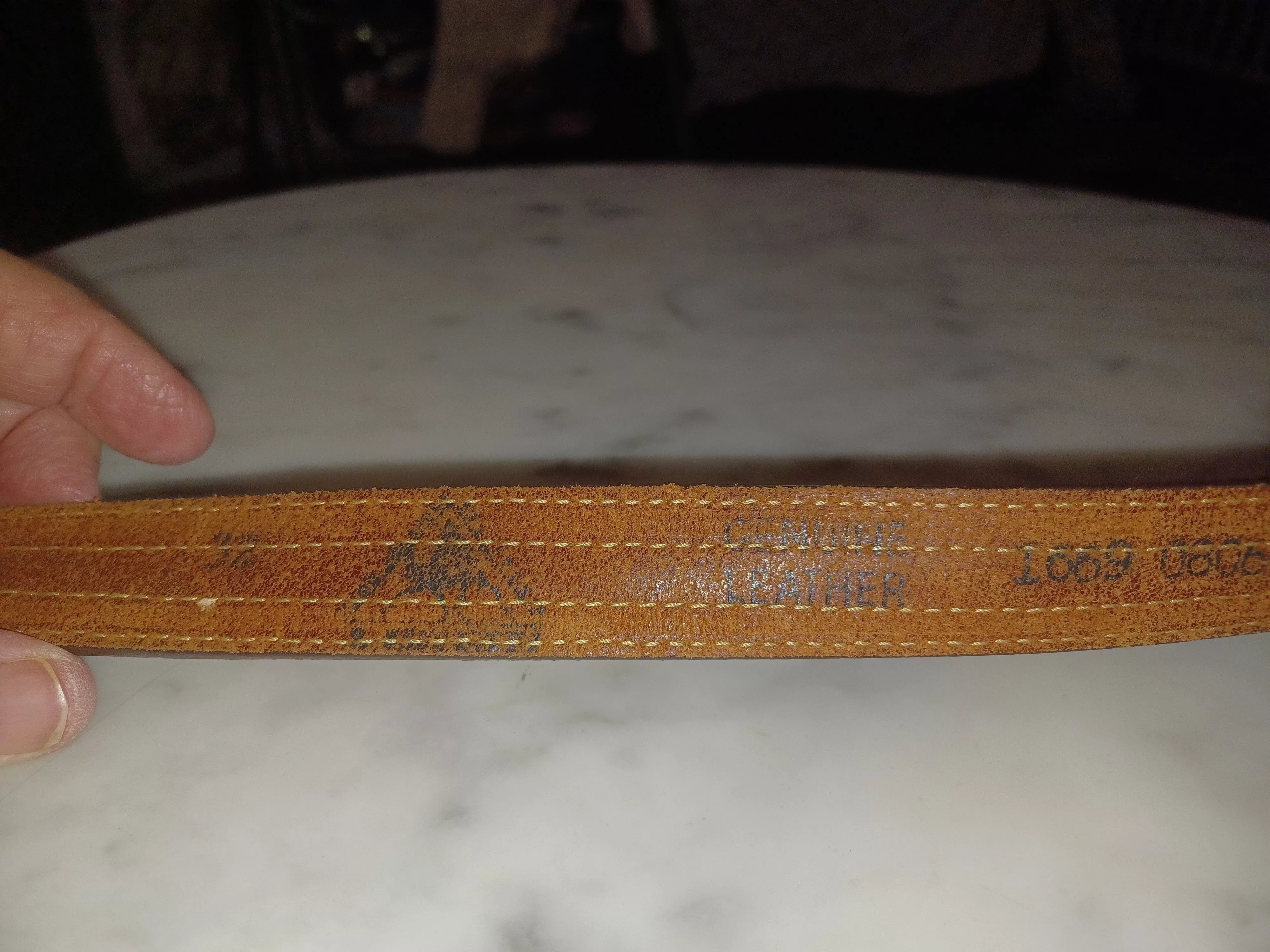 Other Belts Other Leather Belt with Solid Brass Buckle Reddish Brown SZ 32 Streetwear