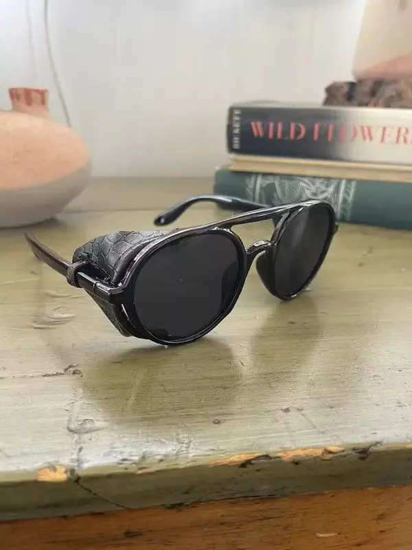Vintage Sunglasses Vintage Punk Carti Sunglasses Black