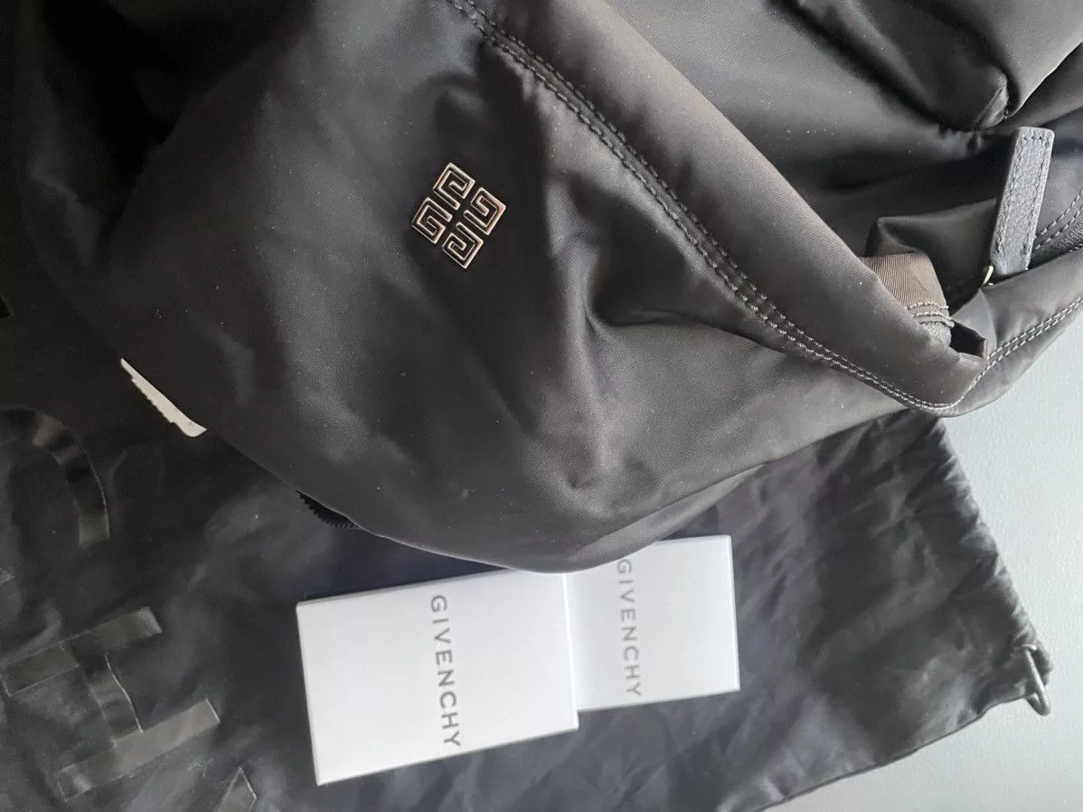 Givenchy Backpacks Givenchy Rare Limited Super Runway Classic Logo Everyday Backpack Black