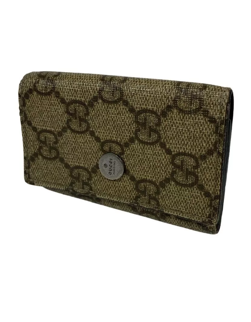 Gucci Wallets Gucci GG Monogram Key Holder Brown