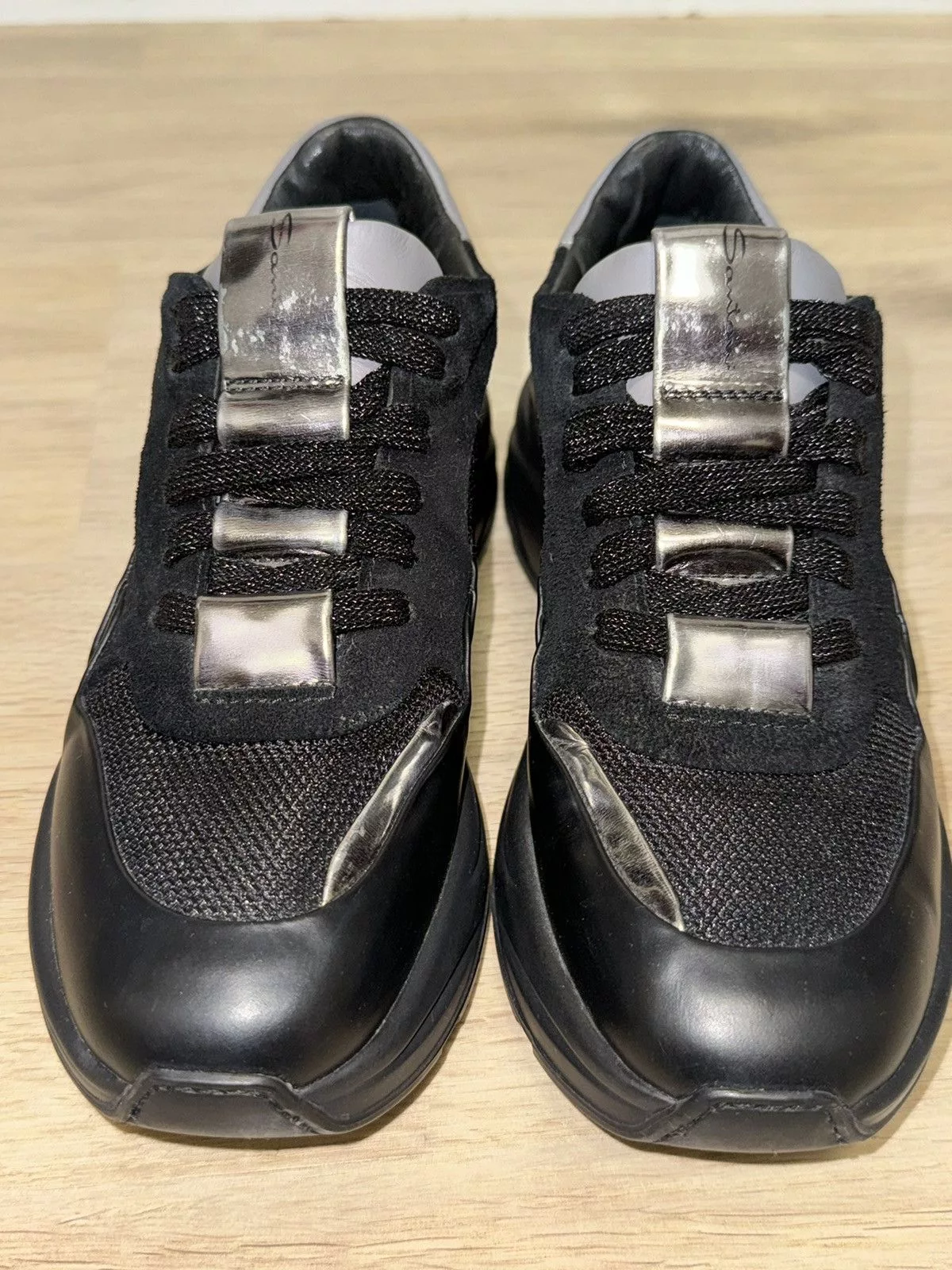 Santoni Platforms Santoni Black