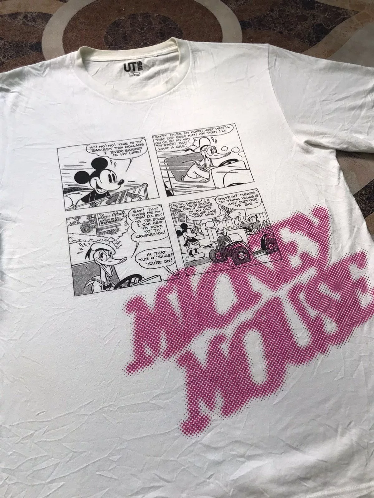 Japanese Brand Short Sleeve T Shirts Japanese Brand × Mickey Mouse × Uniqlo ‼️UT X MICKEY TSHRT NICE DESIGN‼️ White